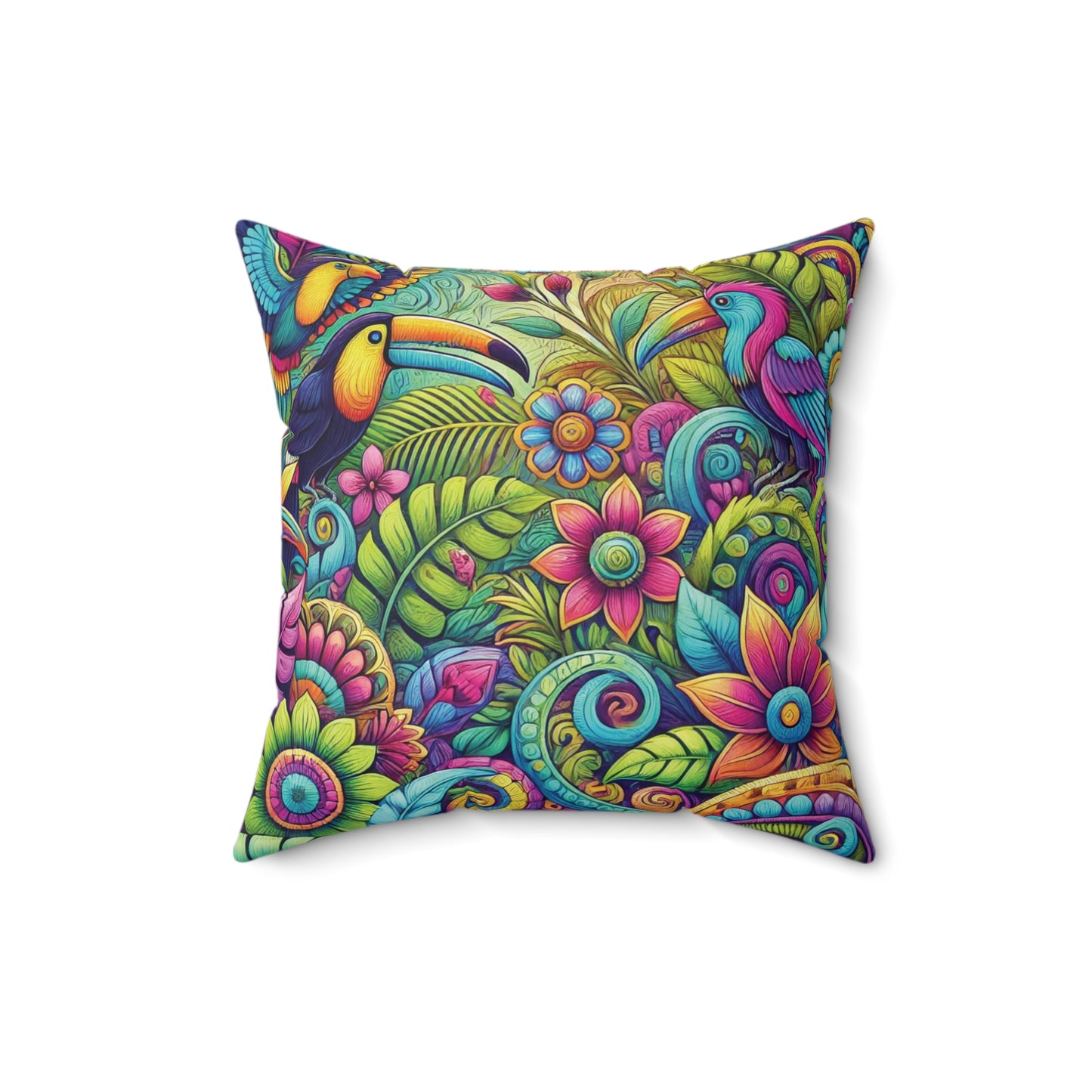 Decorative Pillow - Accent Cushion, 4 Sizes / Rainforest Music
