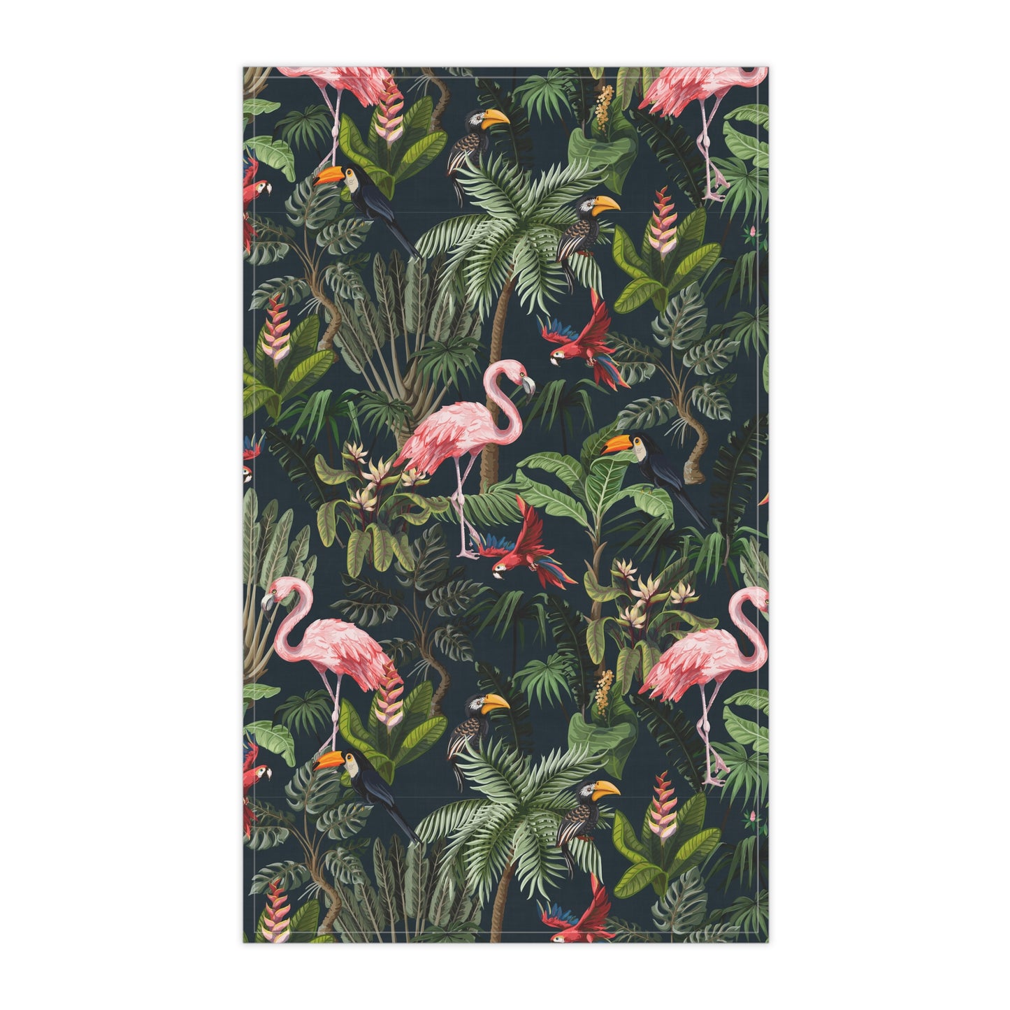 Tea Towels (cotton, poly) - Midnight Rainforest Party