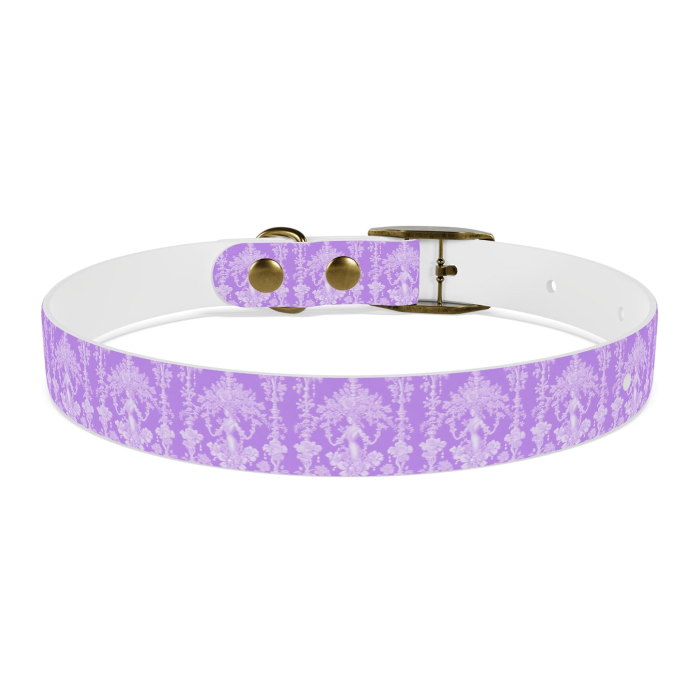 Dog Collar - Pearl Lady Toile, purple