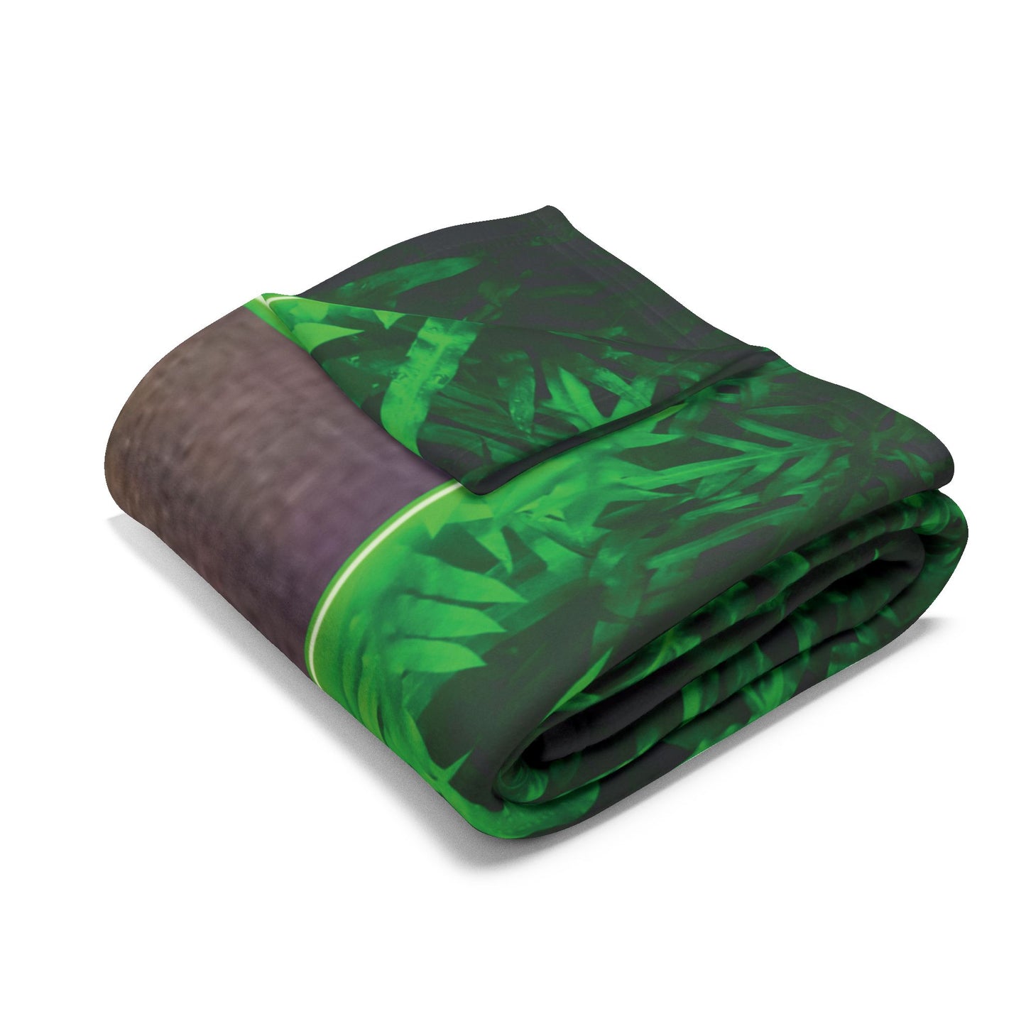 Head of Christ Religious Fleece Blanket - Colorful Tropical Glow Design