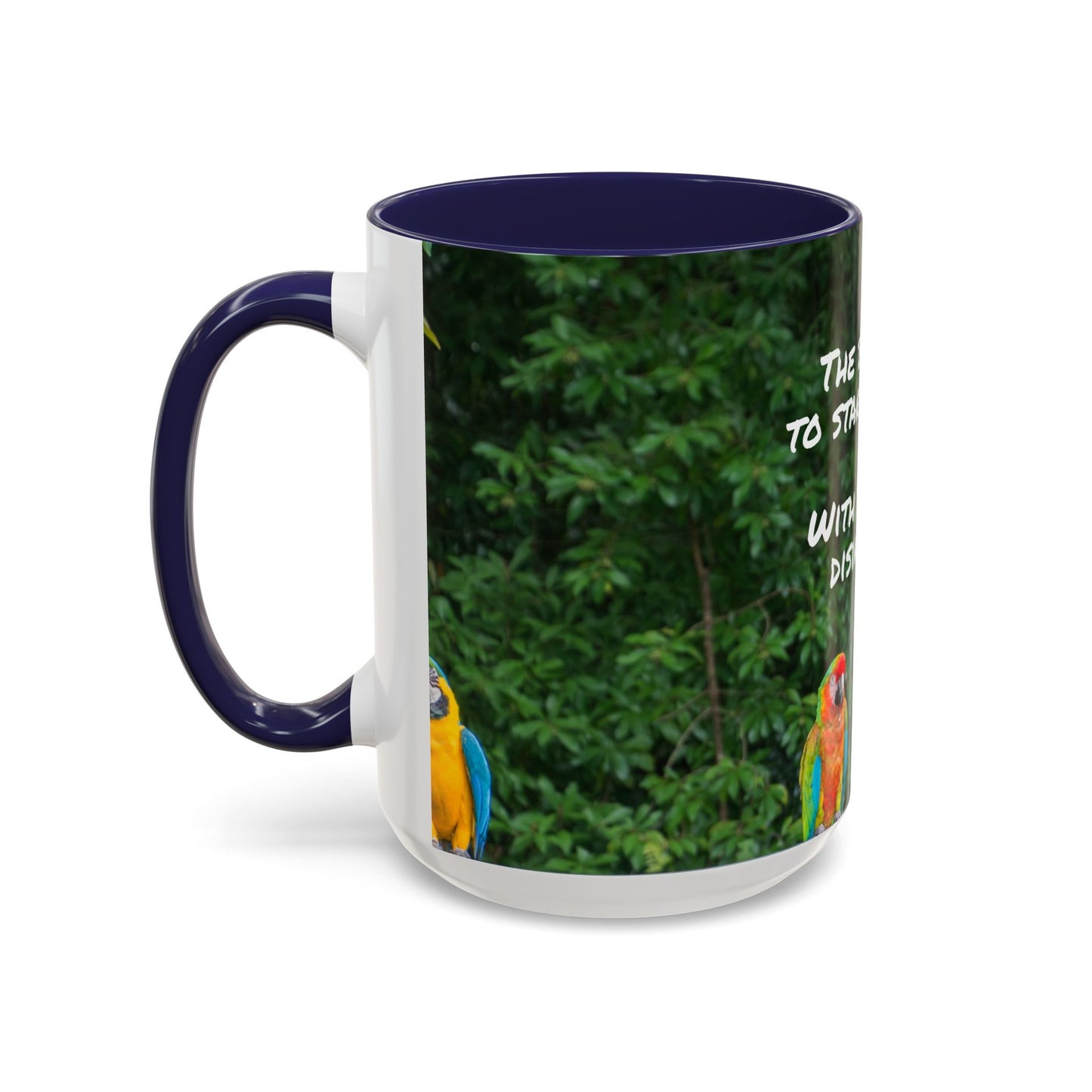 Parrot Accent Coffee Mug (11, 15oz), 8 Colors - Dramatic Disinterest