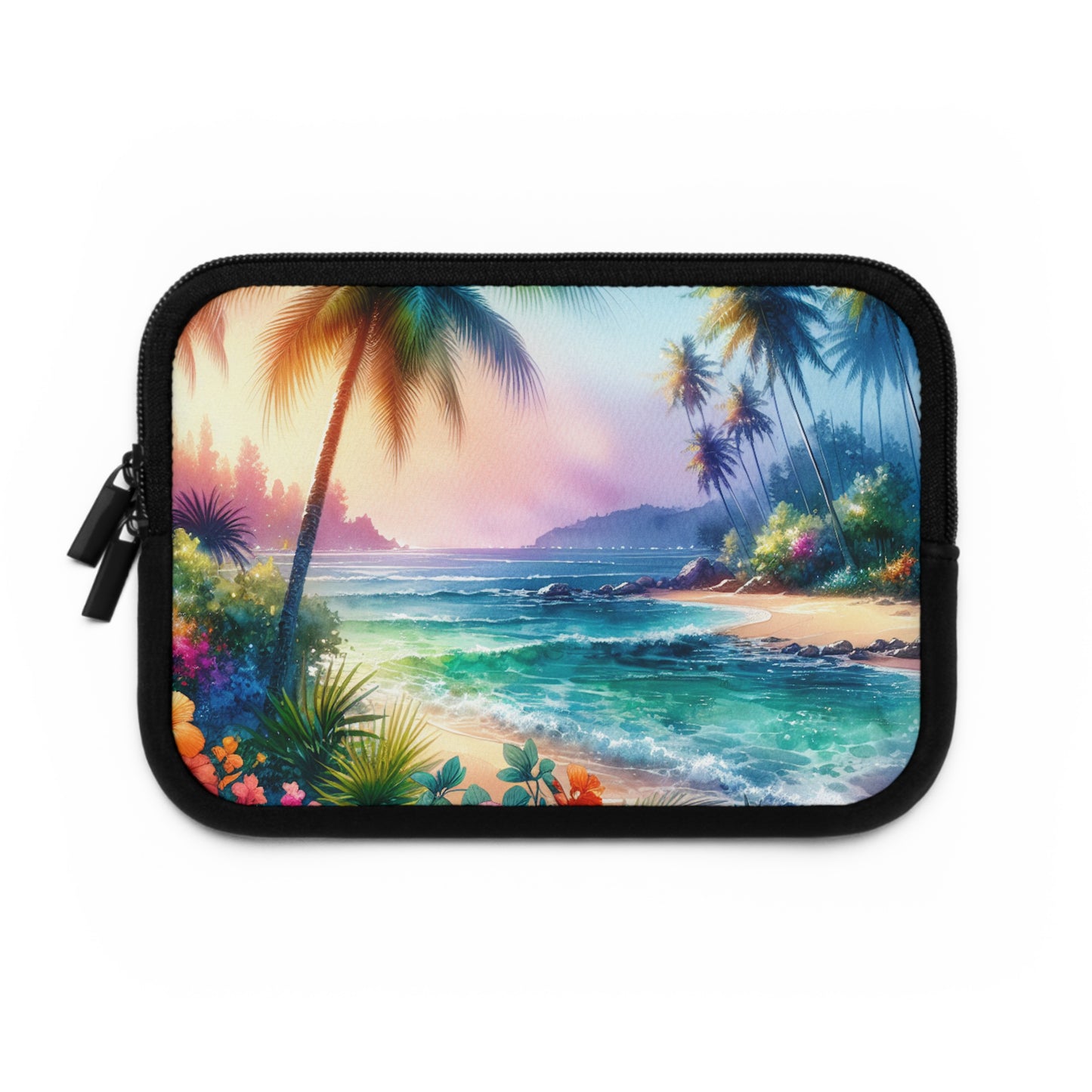 Tropical Laptop Sleeve, 5 Sizes - Perfect for Beach Lovers & Students / Bay of Peace