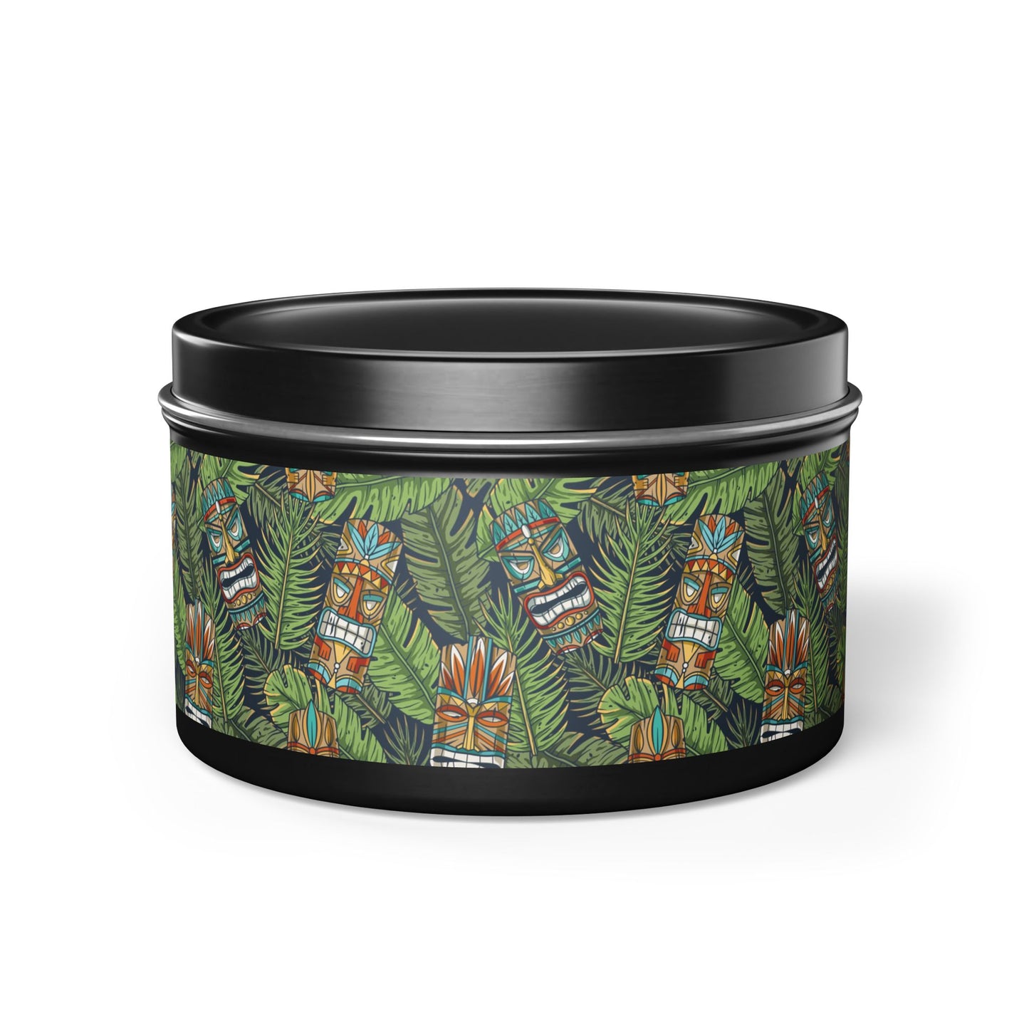 Tin Candles, 2 sizes, 3 tin colors - Tiki Greenery