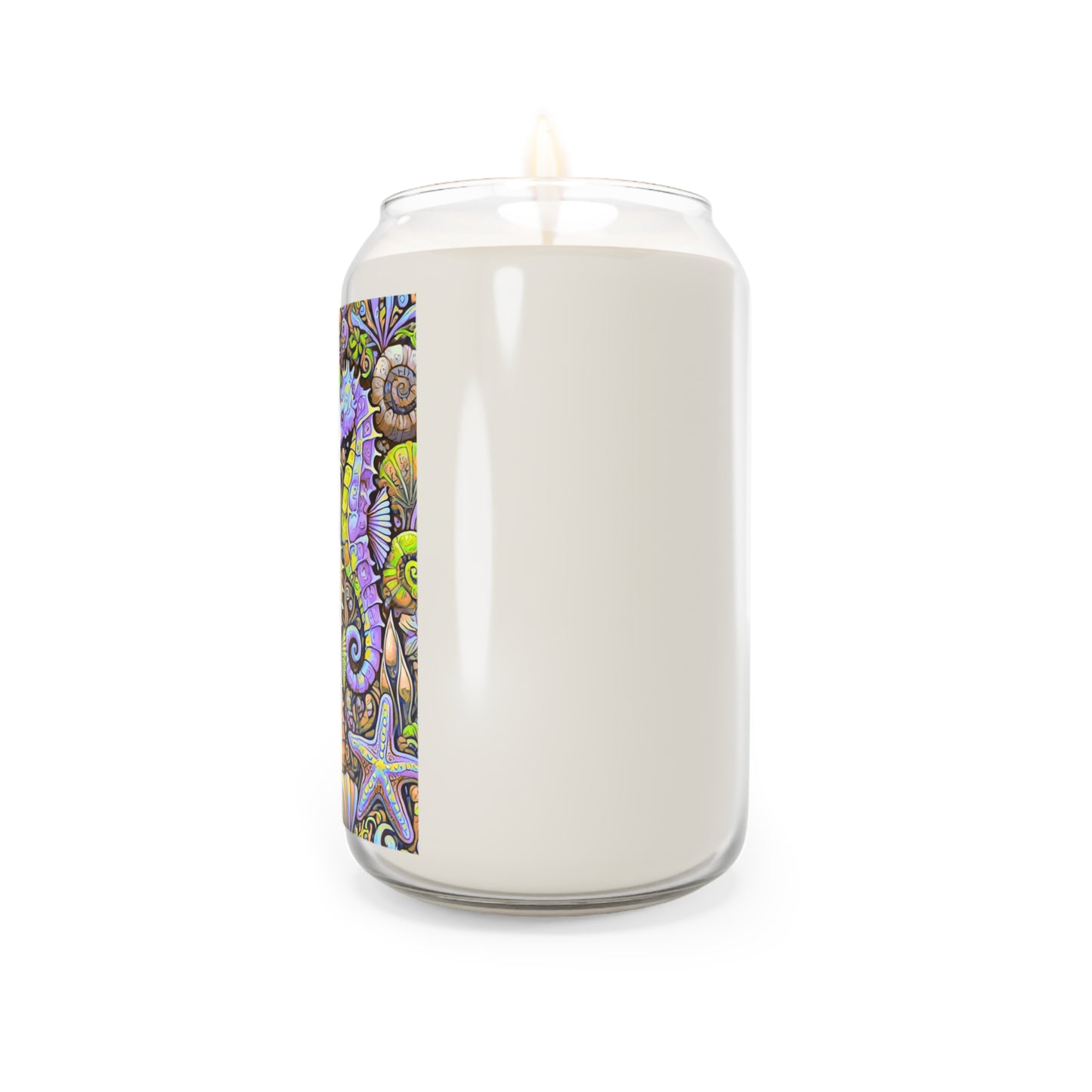 Scented Candle, 13.75oz - Seahorse Trio, Purple