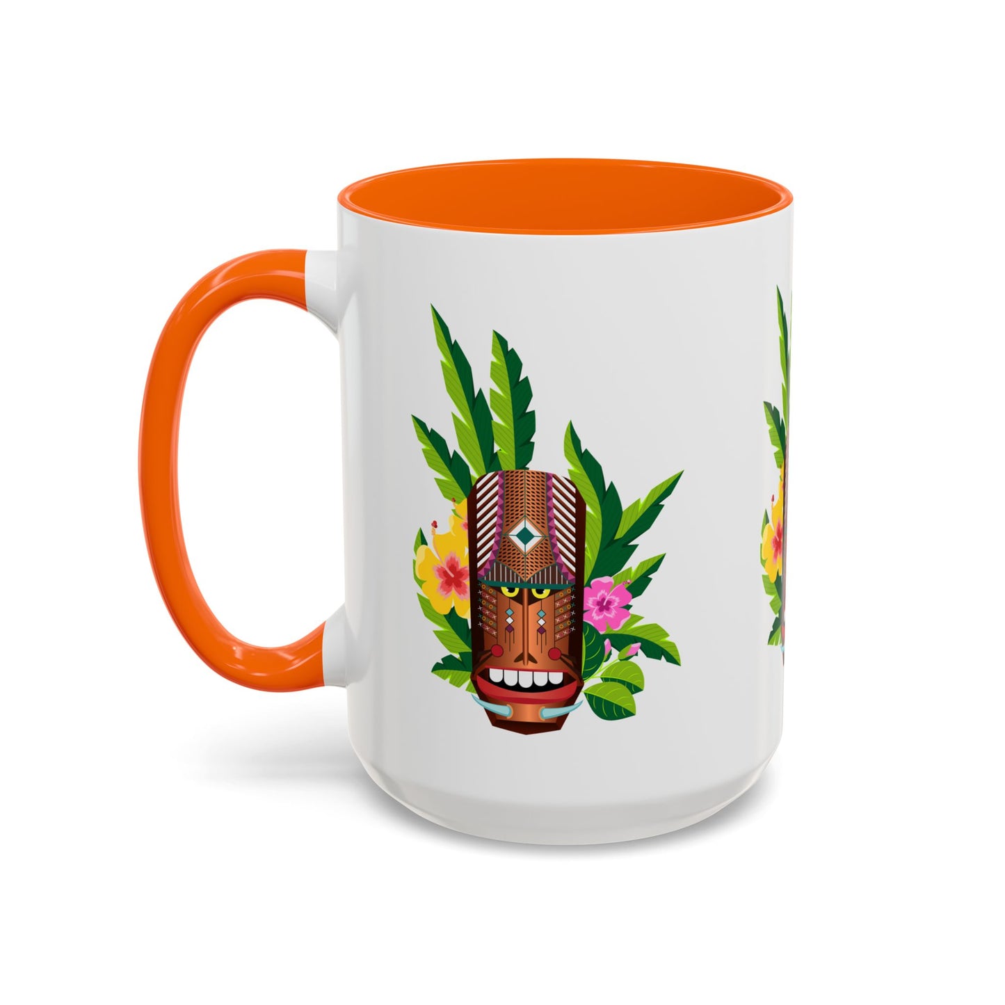 Accent Coffee Mug (11, 15oz), 8 Colors - Tiki Boss Loika