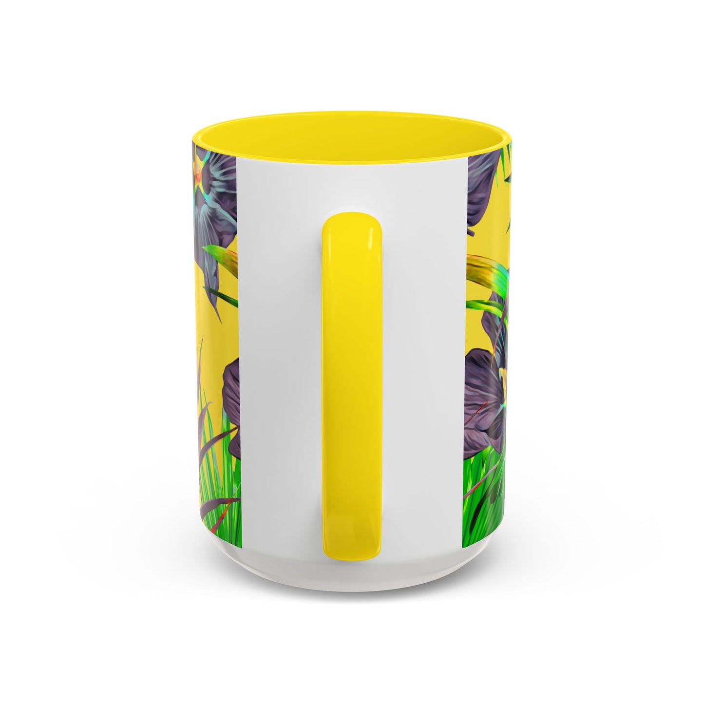 Accent Coffee Mug (11, 15oz), Plant Palooza, yellow / Various Colors