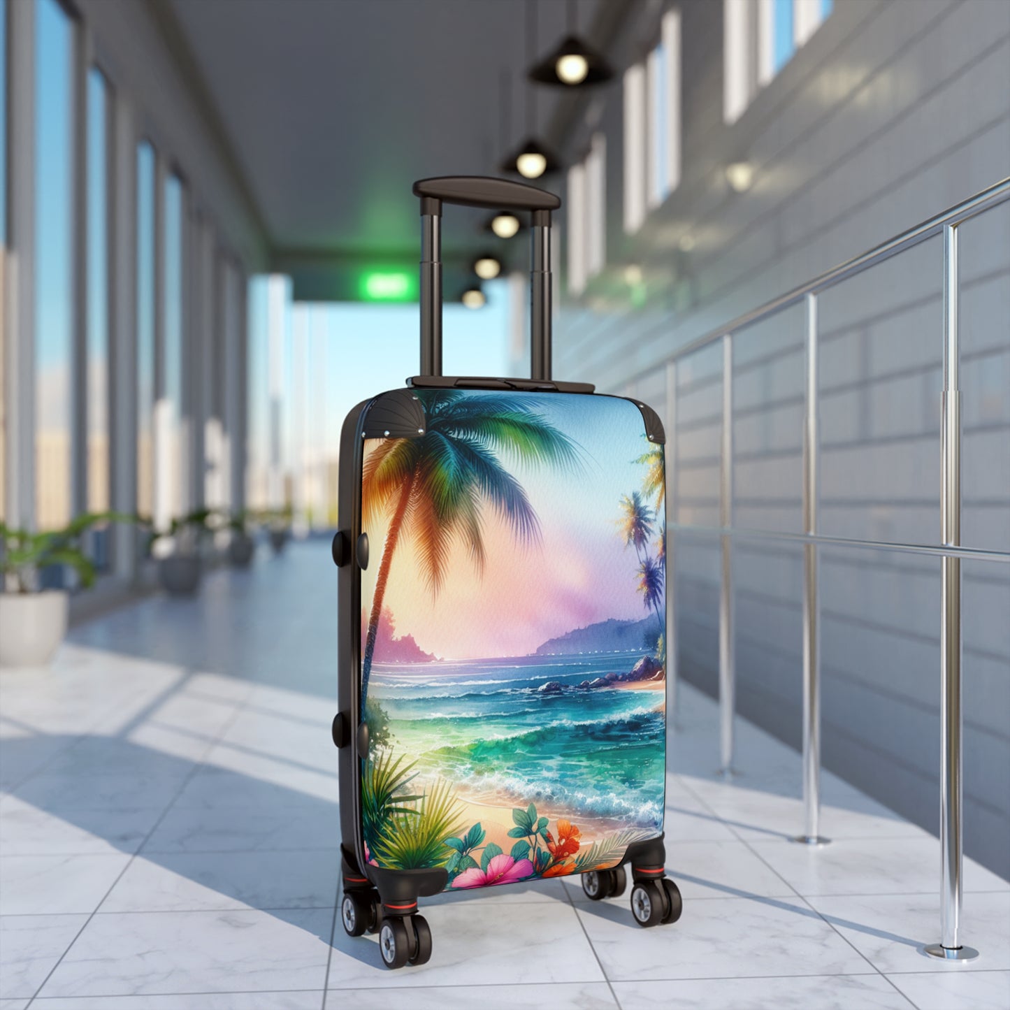Tropical Suitcase - Stylish Travel Luggage for Adventurers / Bay of Peace