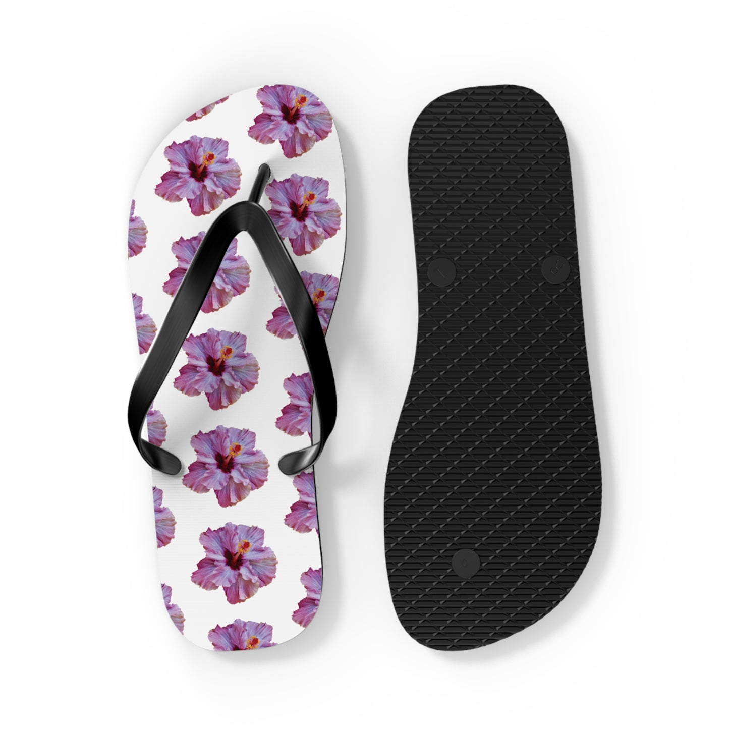 Flip Flops - Purple Hibiscus