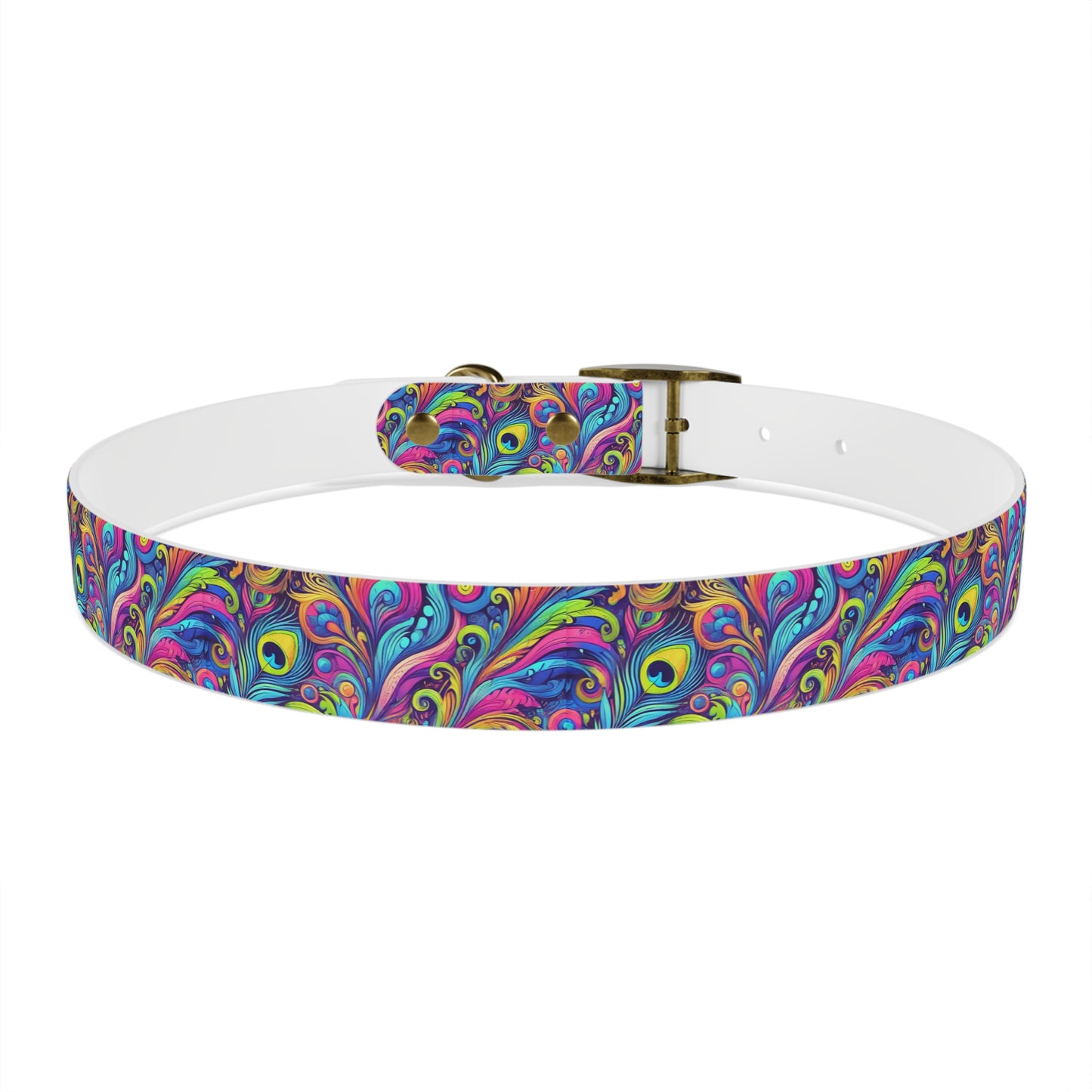 Tropical Dog Collar - Fun and Playful Pet Accessory / Feather Currents Pop