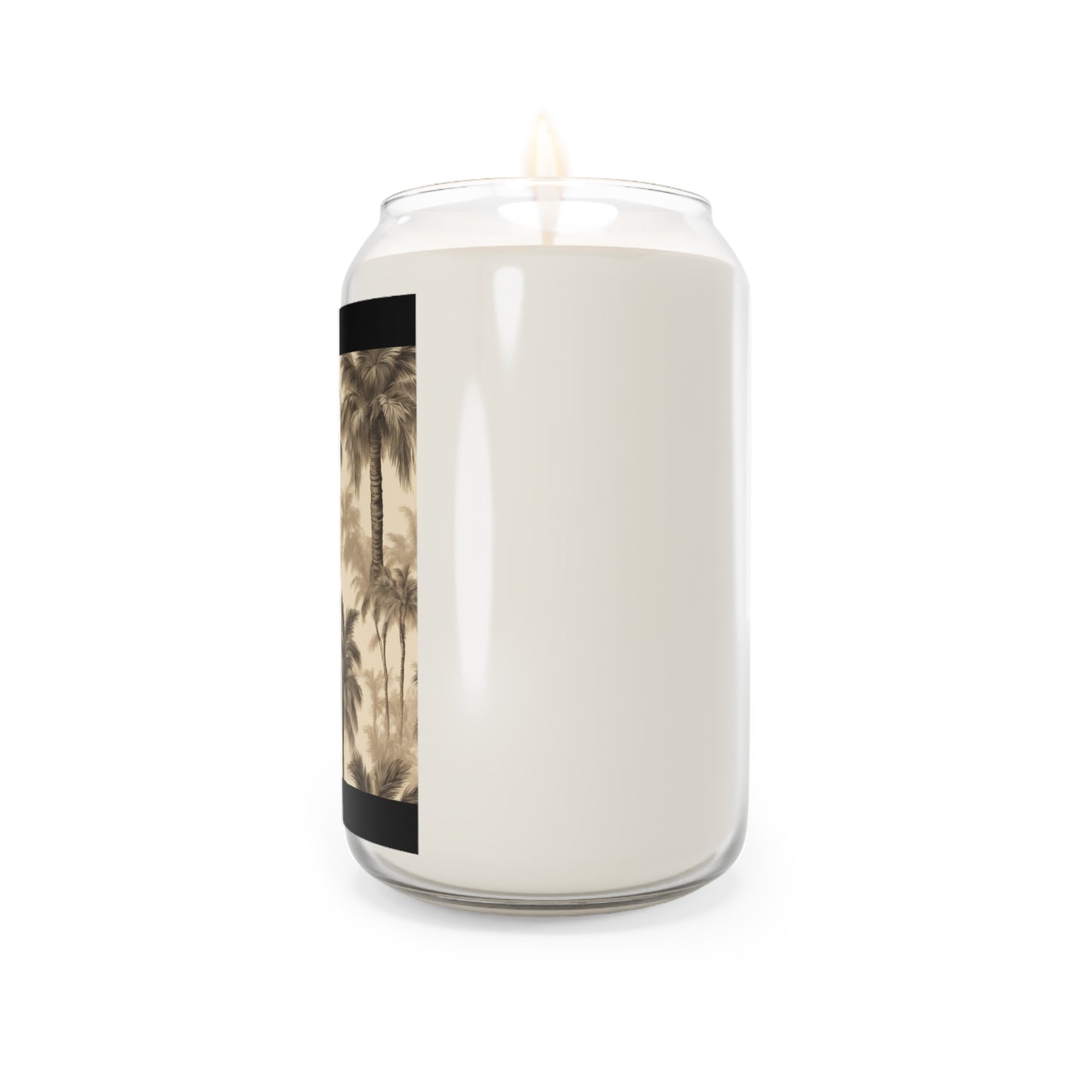 Scented Candle, 13.75oz - Lisa's Fluffy Palms, black