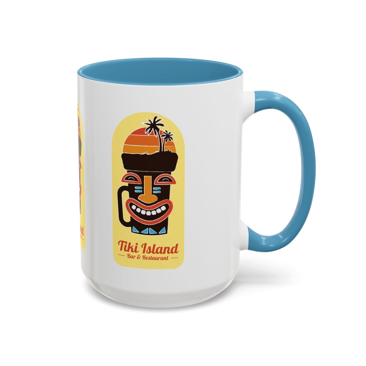 Copy of Tiki Island Accent Coffee Mug, 8 Colors - Fun Tropical Drinkware for Beach Vibes, Yellow