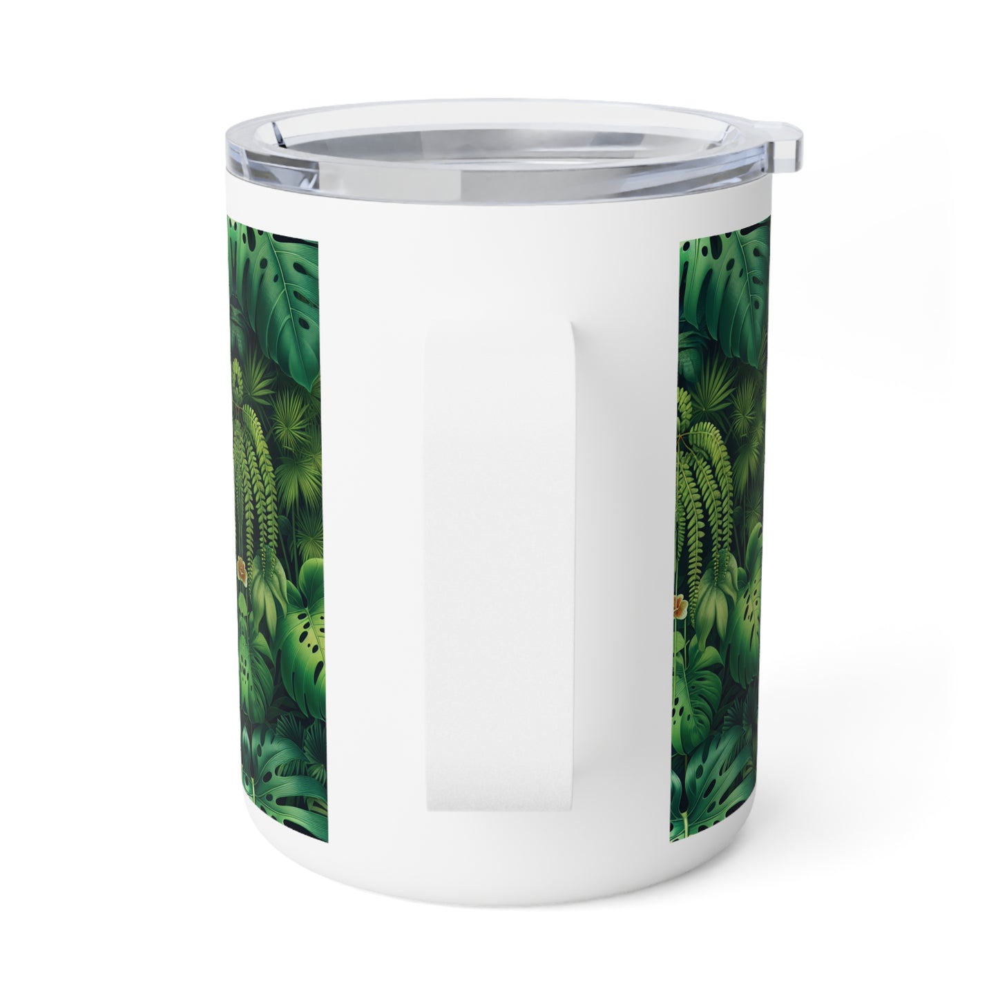 Tropical Insulated Coffee Mug, 10oz / Rainforest Greens
