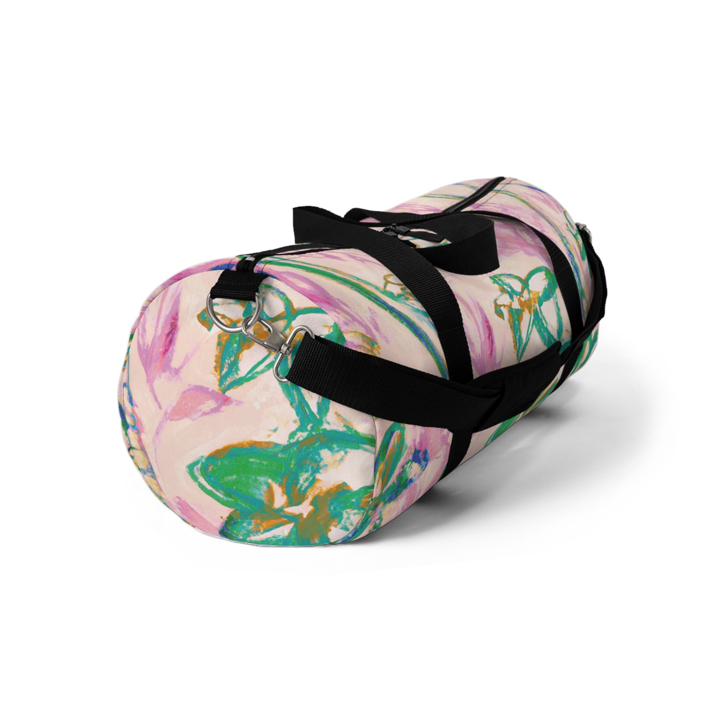 Tropical Rainforest Duffel Bag - Perfect for Travel and Gym / Tropical Doodles, Pink