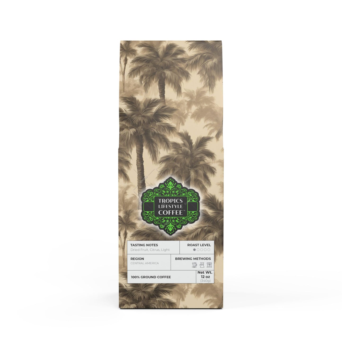 Beach Sunrise Blend™ (Light Roast) Specialty Grade Craft Coffee / Lisa's Fluffy Palms