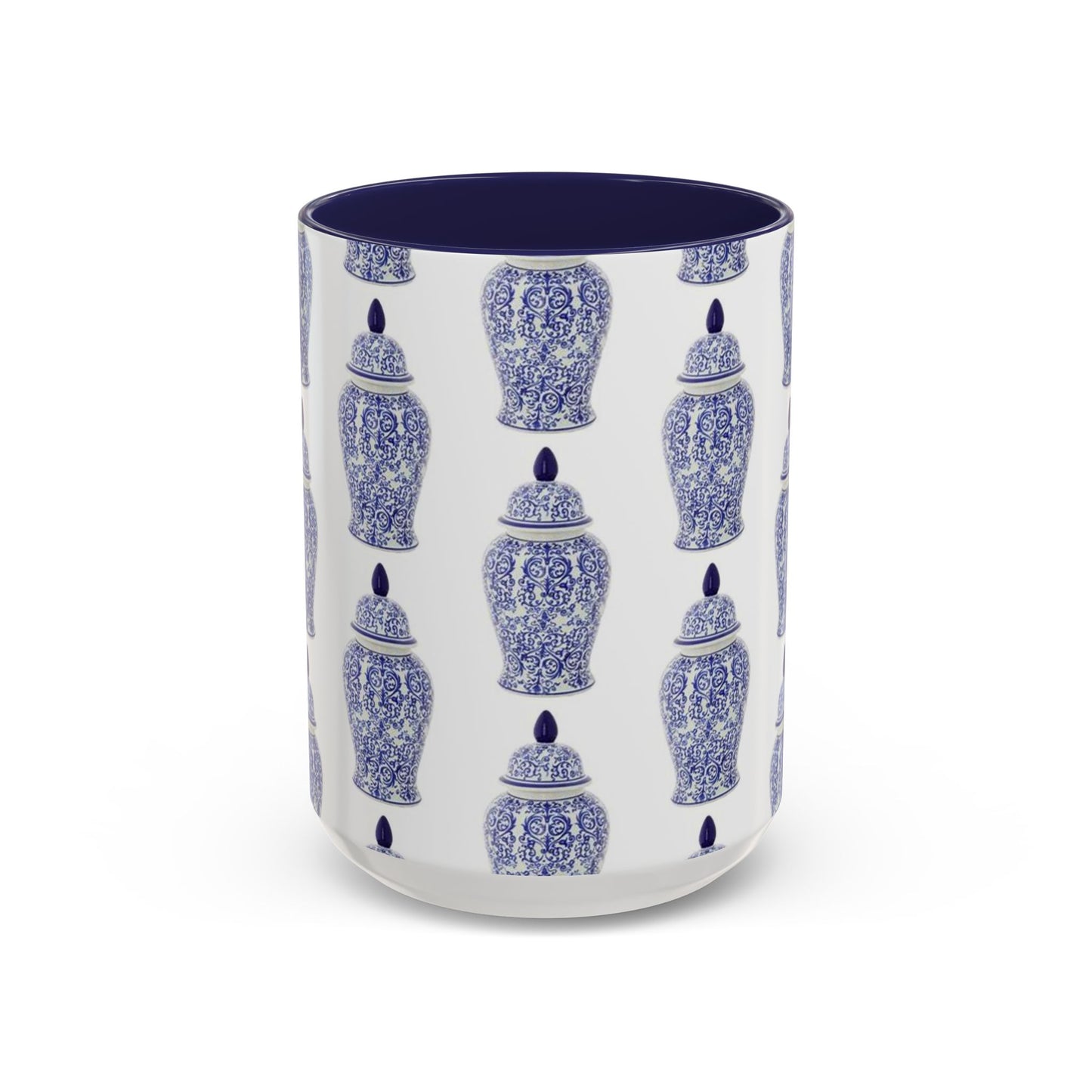 Accent Coffee Mug (11, 15oz), Blue Ginger Jar, Various Colors