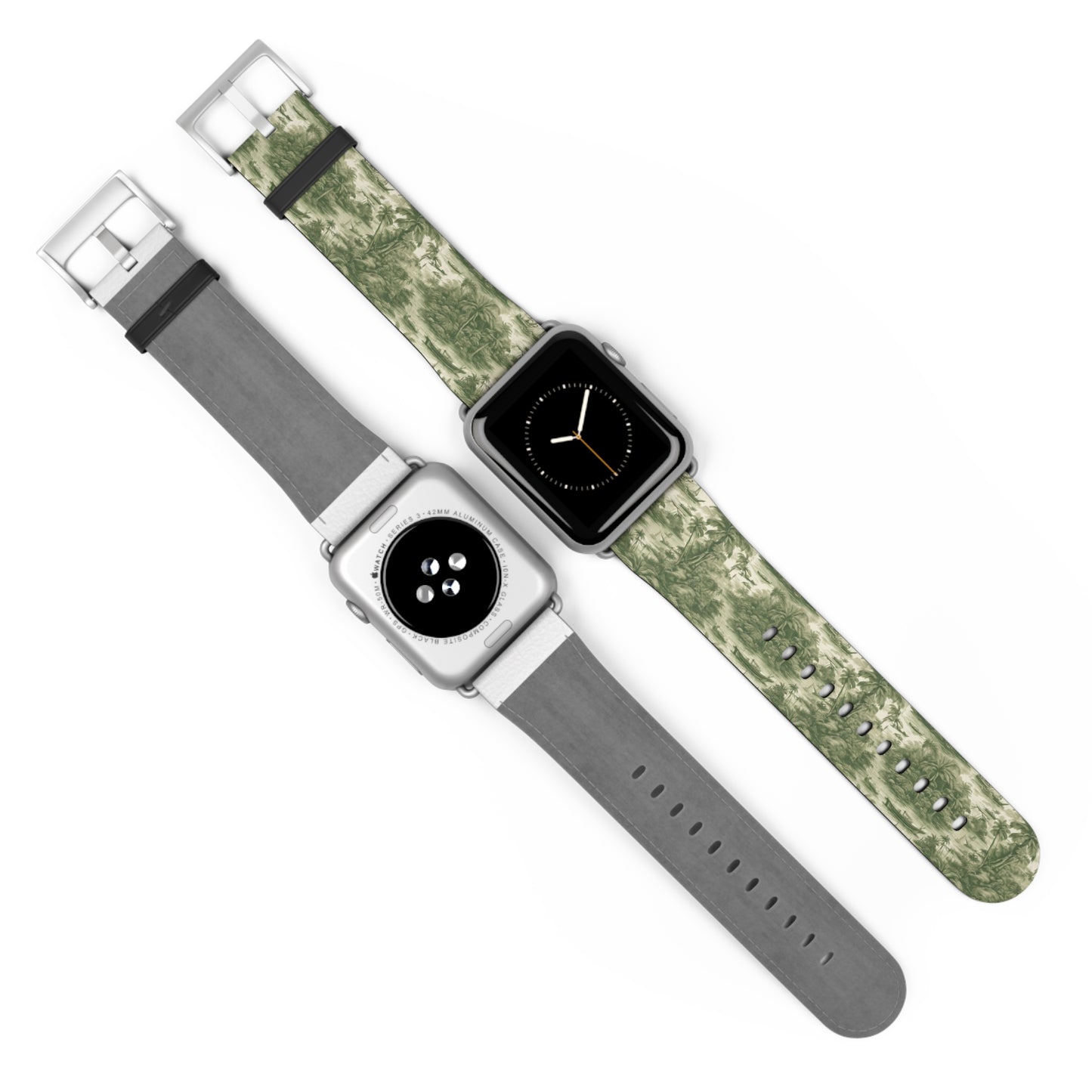 Apple Watch Band - Tropical Toile, green