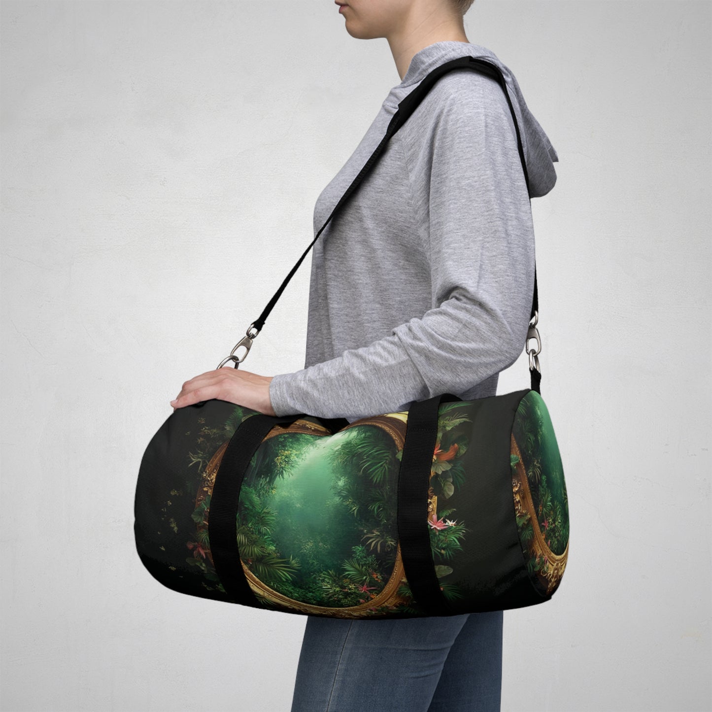 Tropical Duffel Bag - Perfect for Travel and Gym / Rainforest Portal to Paradise