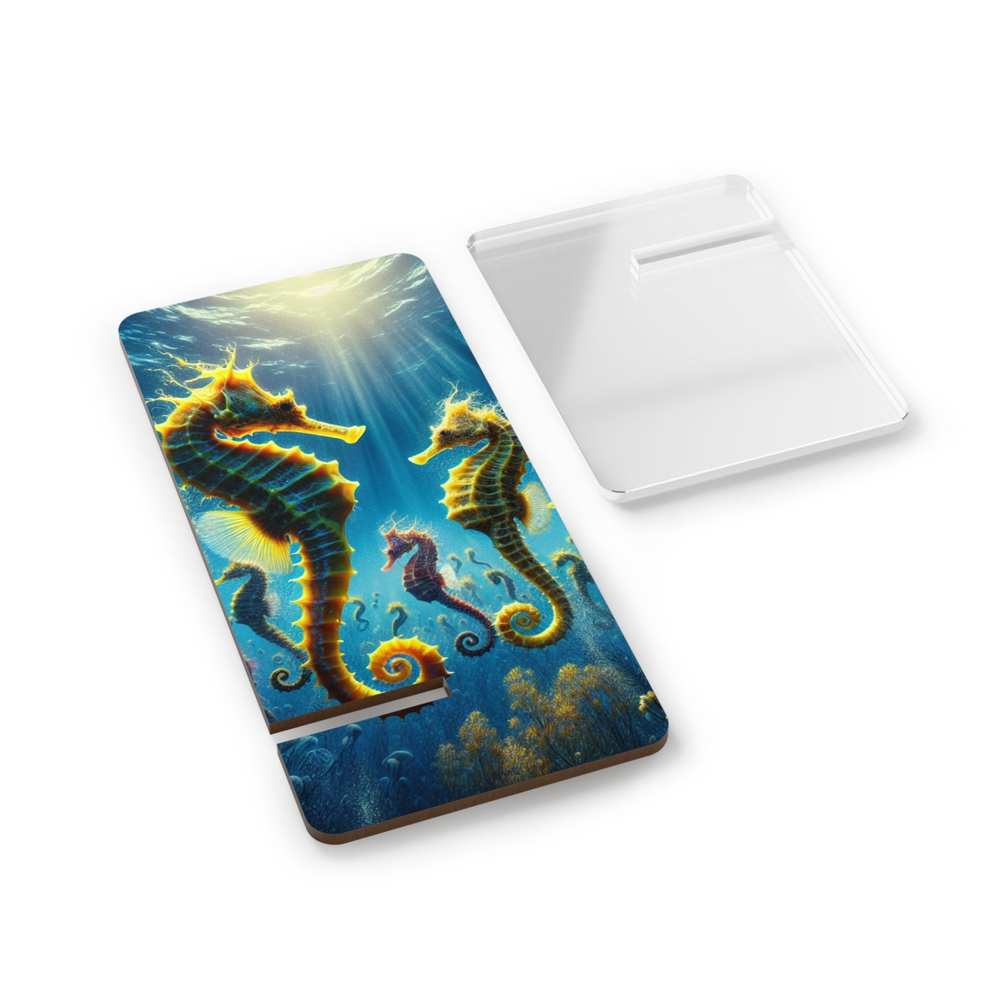 Stylish Smartphone Display Stand - Seahorse Party