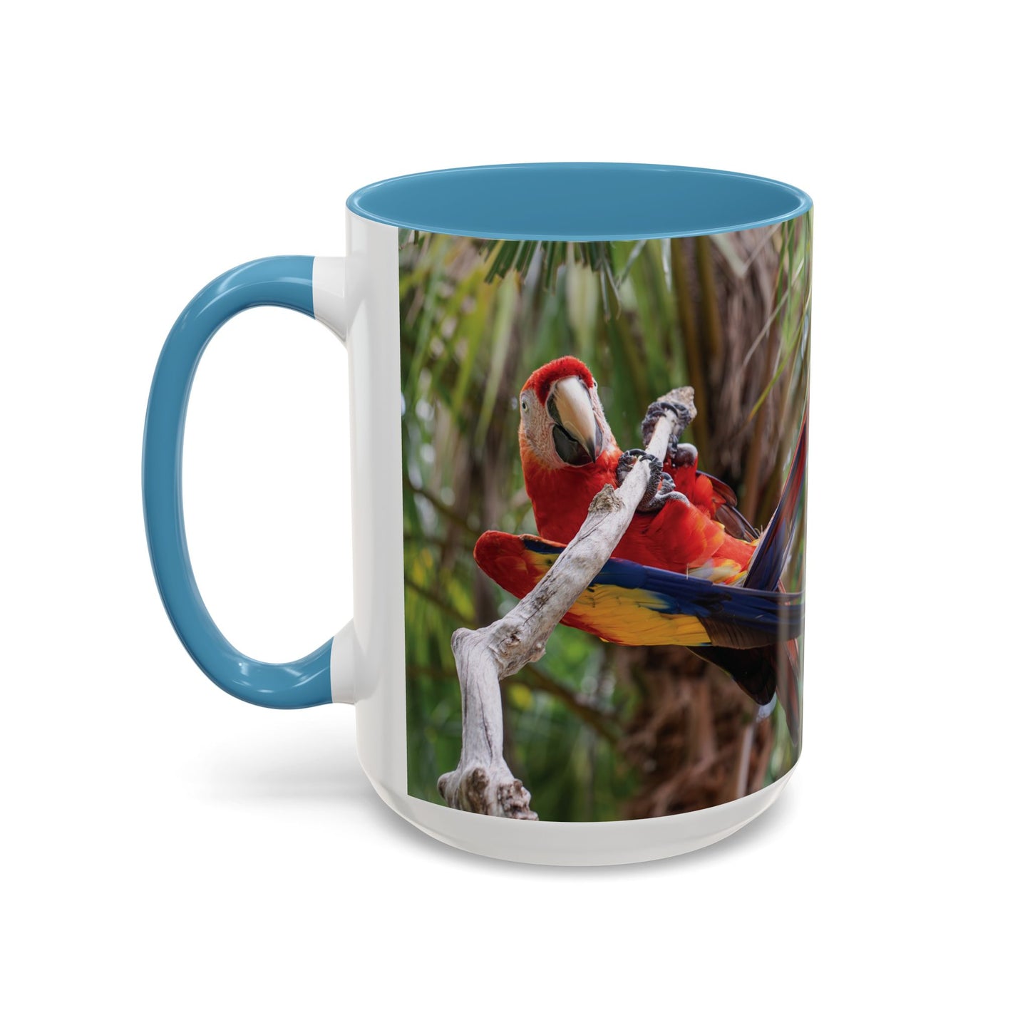 Parrot Accent Coffee Mug (11, 15oz), 8 Colors - Awkward Energy