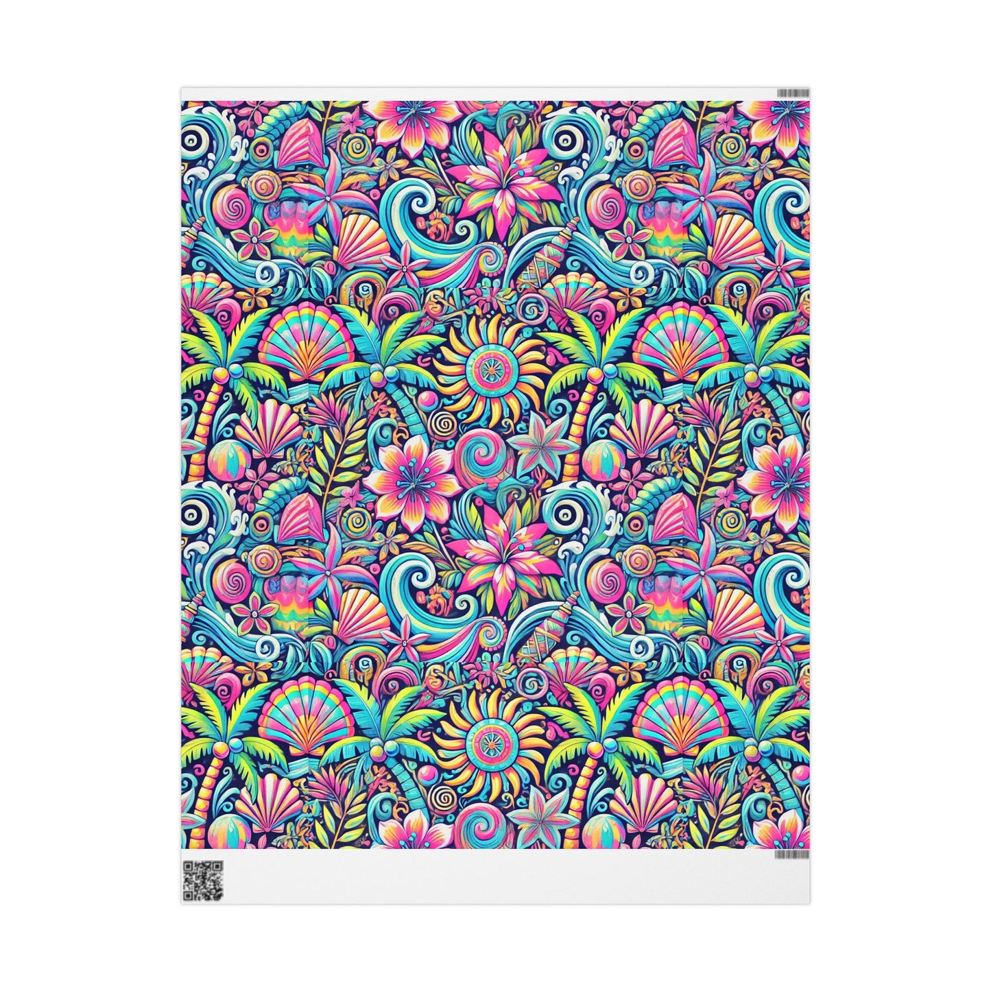 Wrapping Paper - Tropical Gift Wrap for All Occasions, 3 Sizes/2 Finishes / Happy Tropics