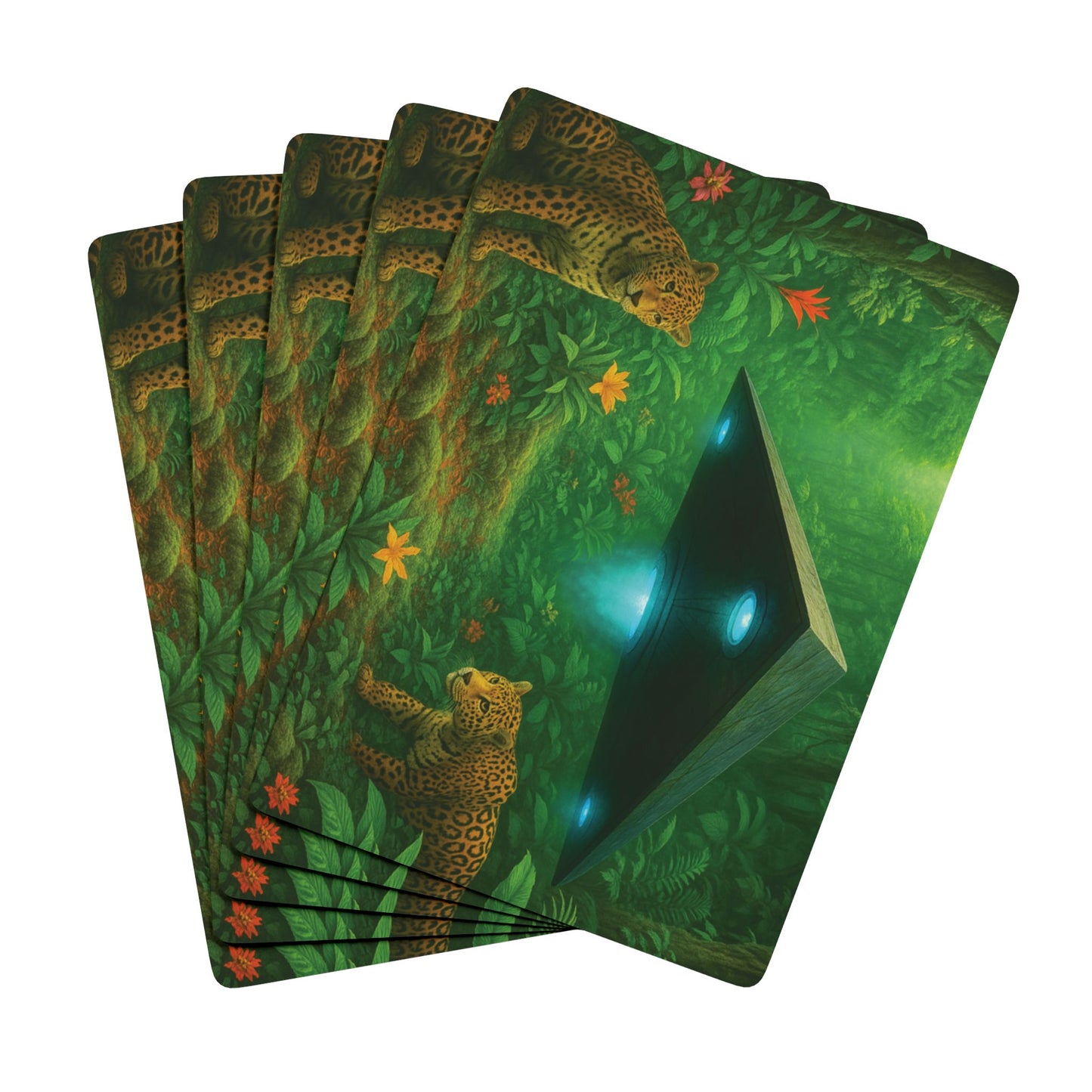 Poker Playing Cards - UFO and Jaguars
