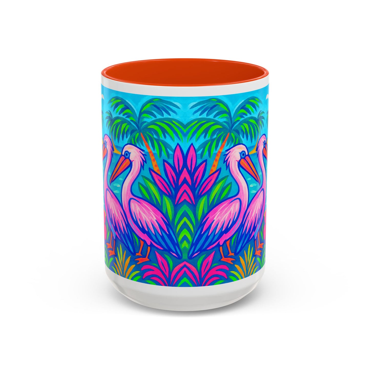 Accent Color Coffee Mug, Many Colors - 11oz & 15oz / Pelican Party