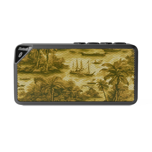 Jabba Bluetooth Speaker - Tropical Toile #1, gold