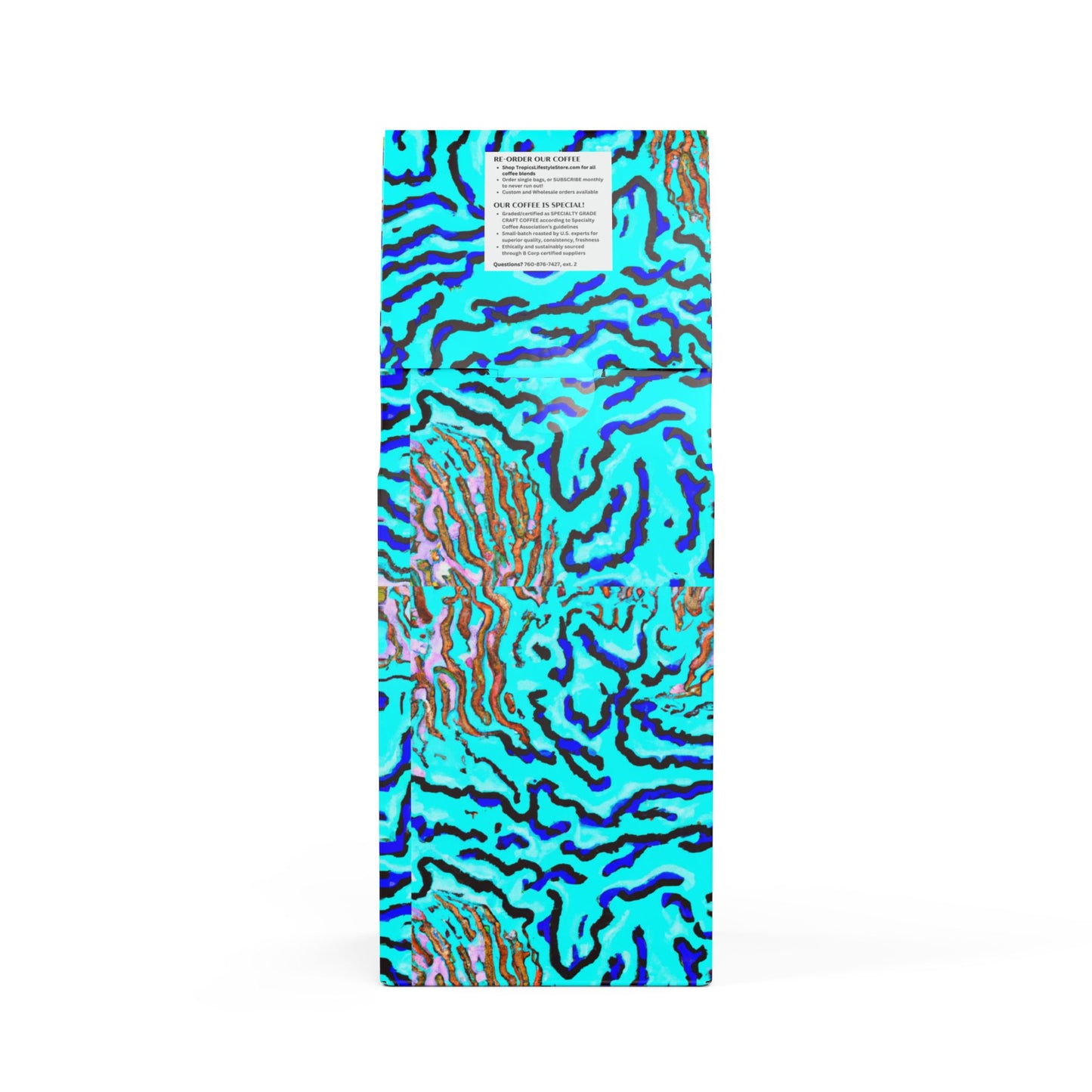 Citrus Bay Blend™ (Medium Roast) Specialty Grade Craft Coffee / Wild Coral Reef, Turquoise