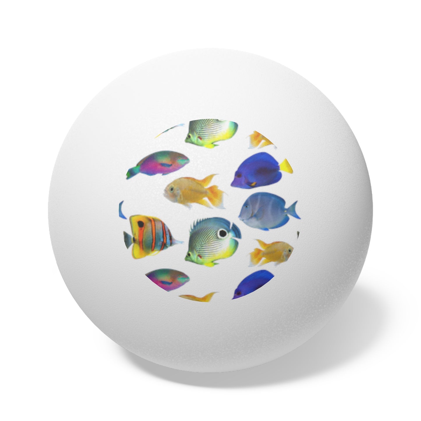 Tropical Paradise Ping Pong Balls - 6 Pack with School of Fish