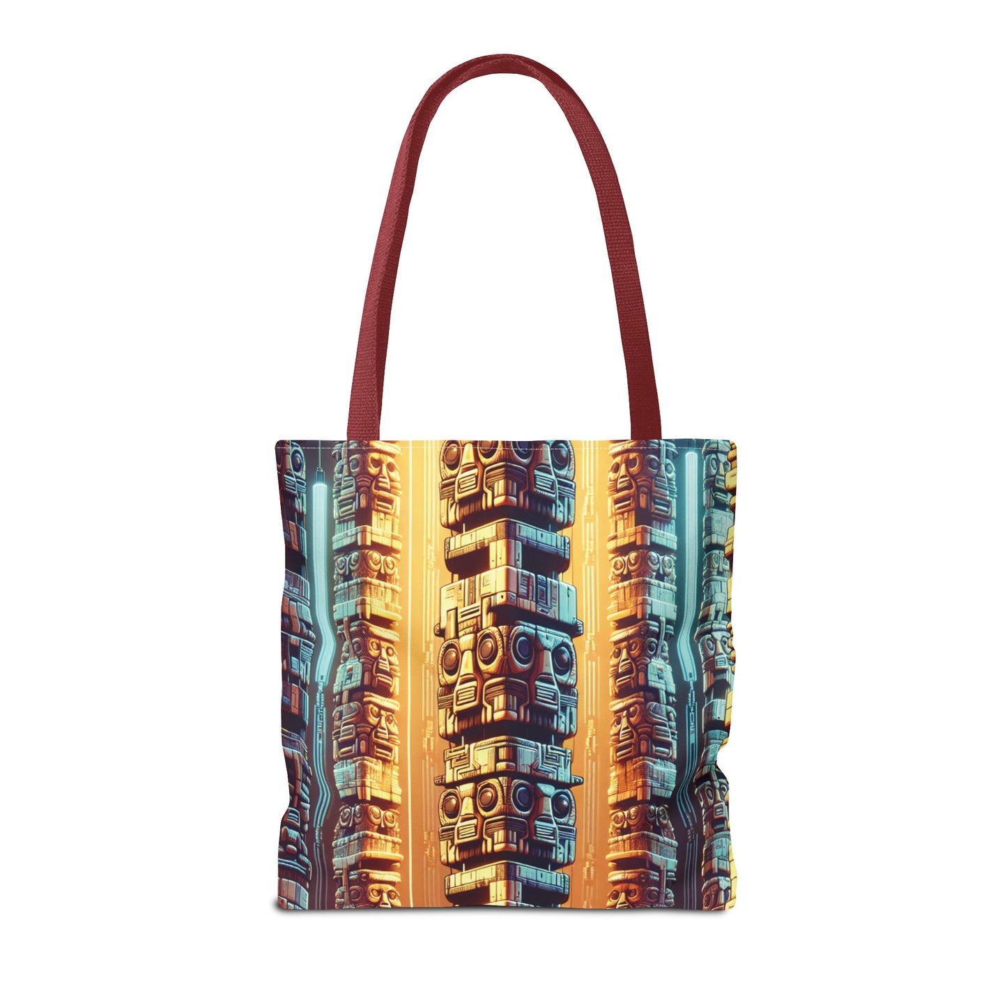 Techno Tiki Totems Tote Bag - 3 Sizes