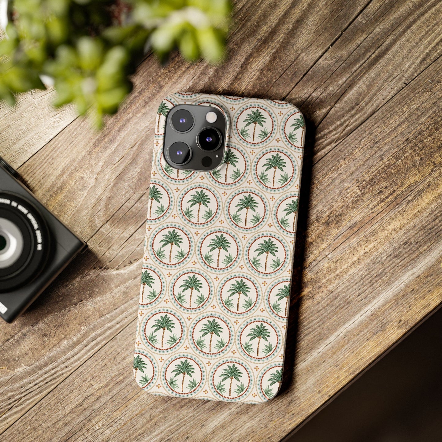 Slim Phone Cases - Mosaic Palm Tree