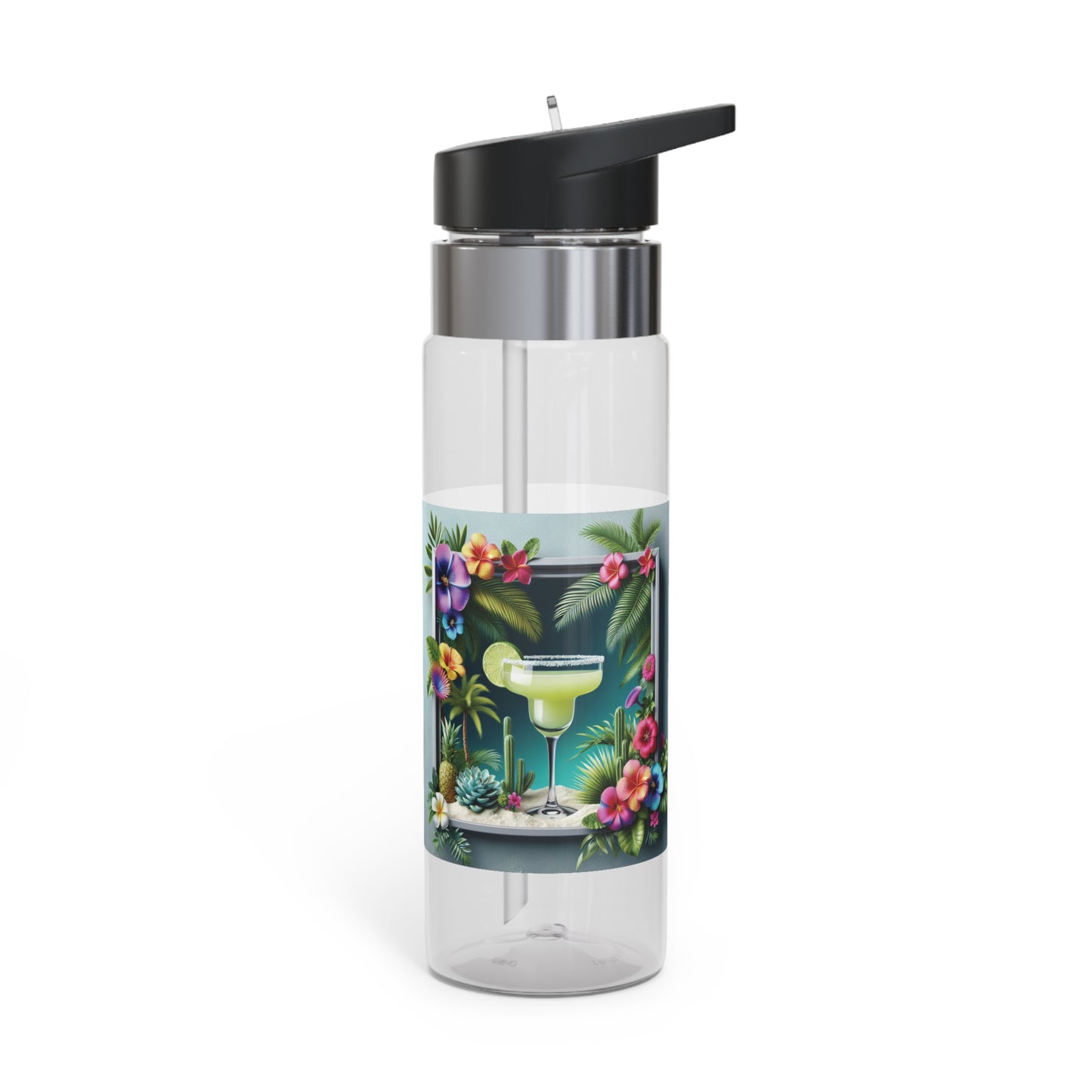 Tropical 20oz Tritan Sport Water Bottle -  Leakproof, Lightweight, BPA-Free / Tropical Margarita