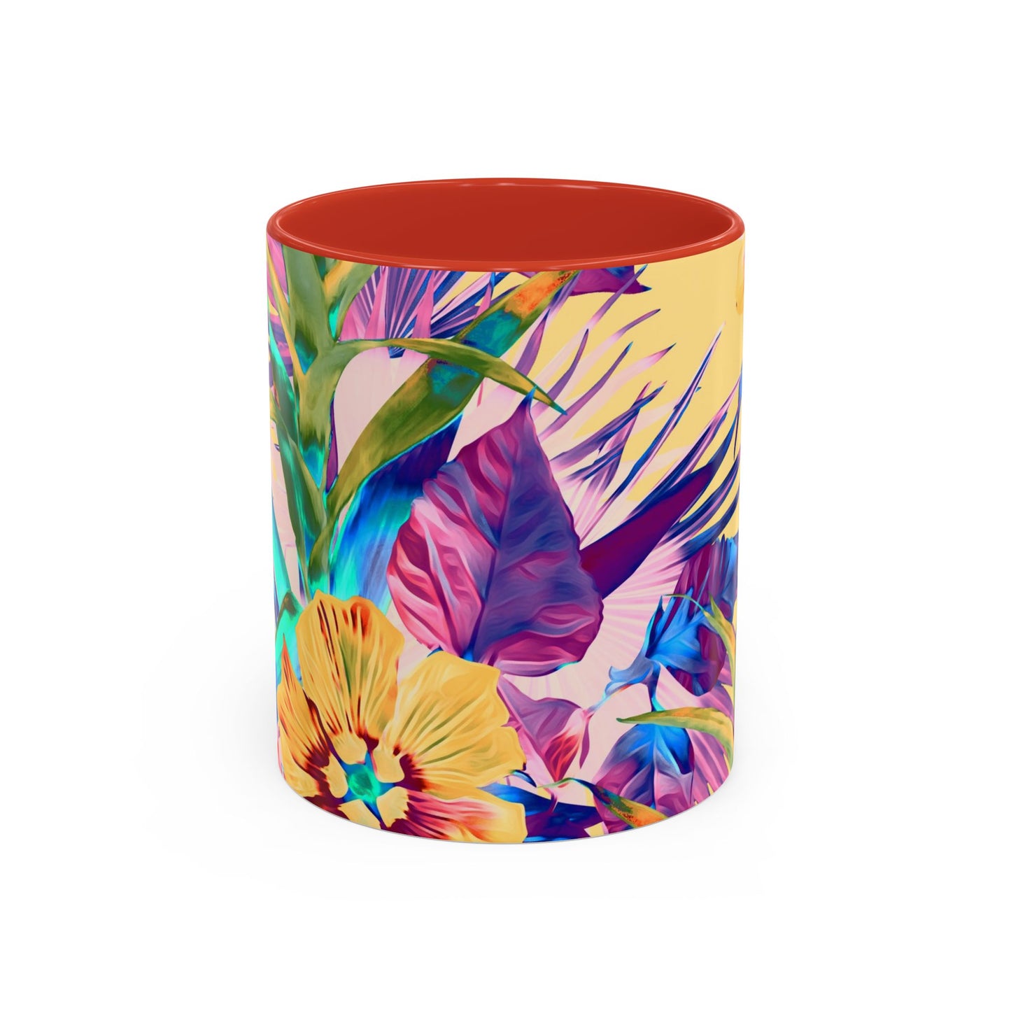 Accent Coffee Mug (11, 15oz), Plant Palooza, orange sherbet / Various Colors