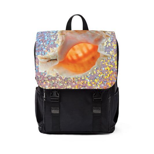 Tropical Casual Backpack - Perfect for Everyday Adventures / Disco Conch