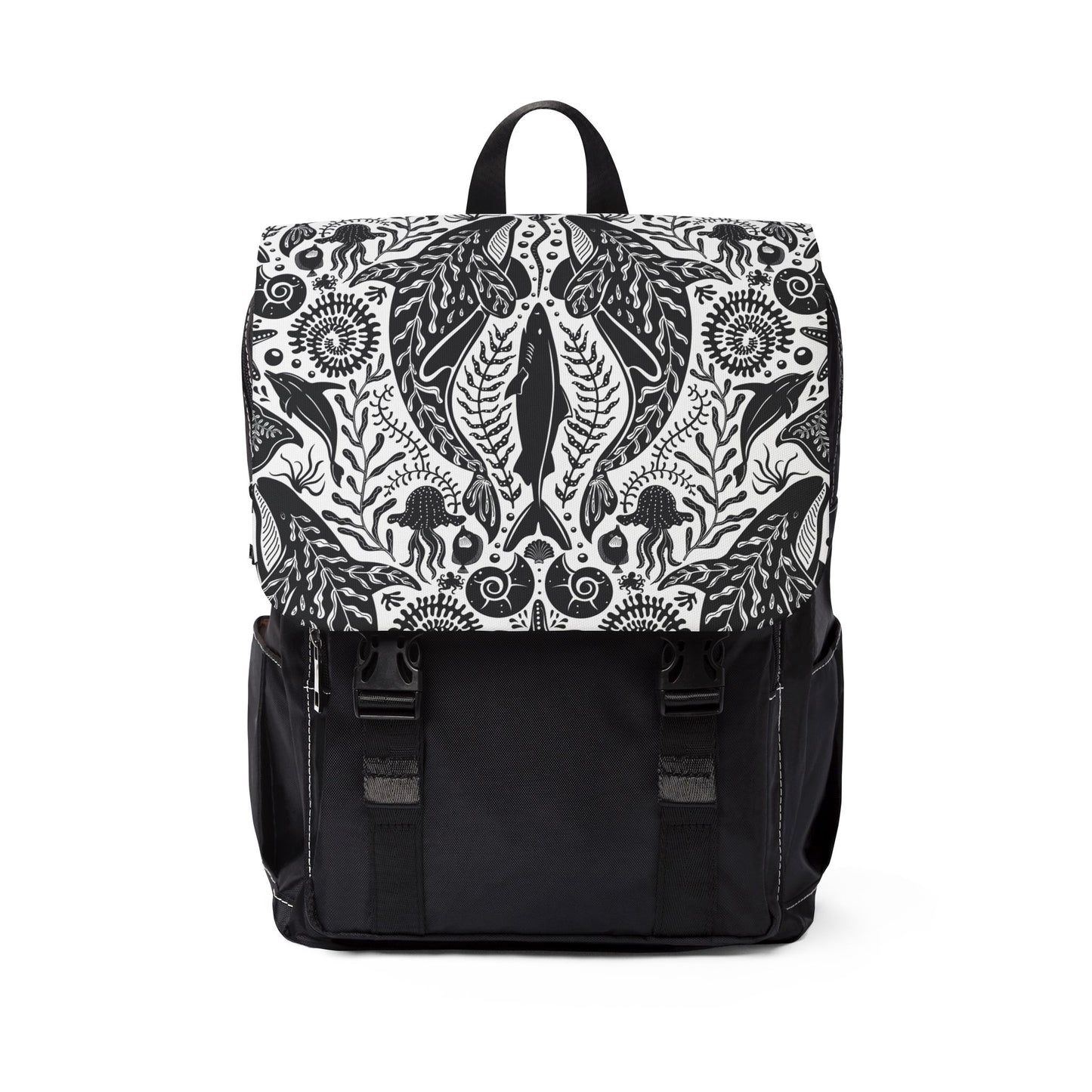 ropical Ocean Casual Backpack - Perfect for Everyday Adventures / Mystic Ocean, White