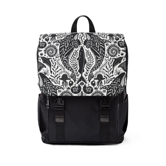 ropical Ocean Casual Backpack - Perfect for Everyday Adventures / Mystic Ocean, White