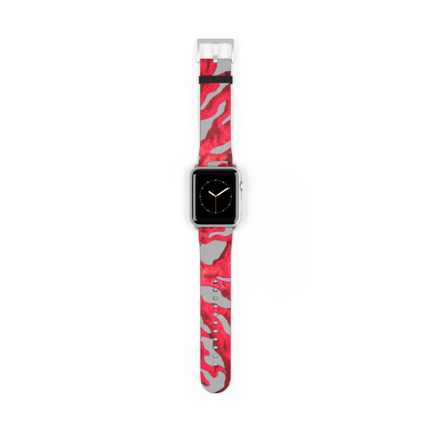 Apple Watch Band - Red Coral, lt. grey background