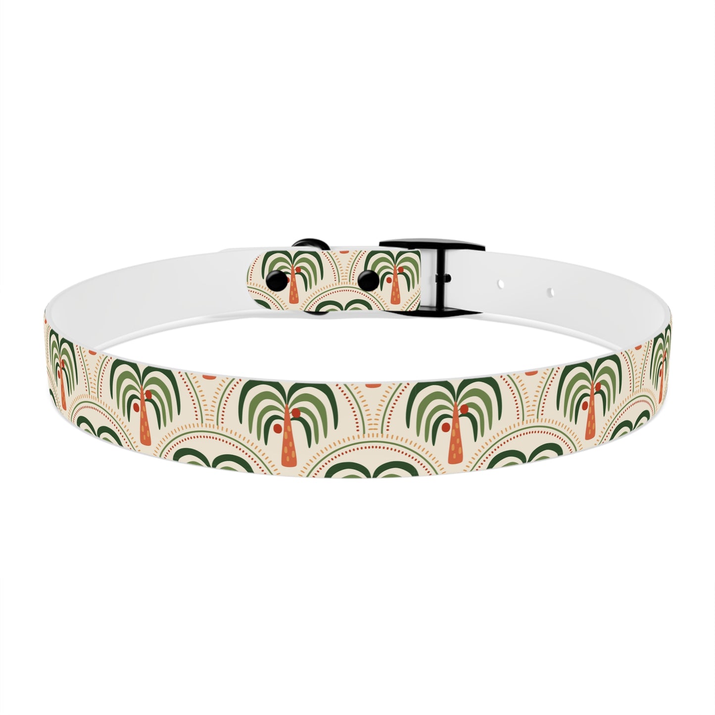 Dog Collar - Stylized Mosaic Palms