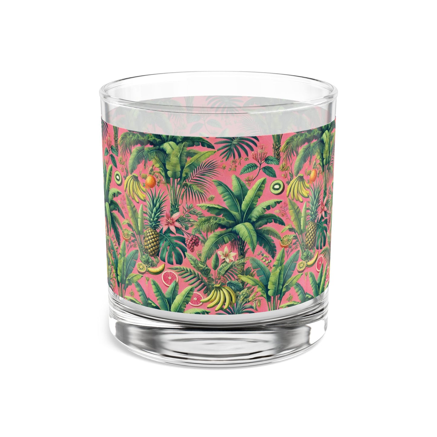 Rocks Glass, 10oz - Tropical Fruits Pink