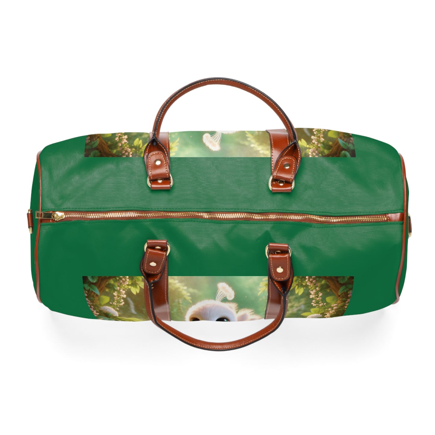 Tropical Waterproof Travel Bag - Perfect for Beach Getaways / Baby White Peacock
