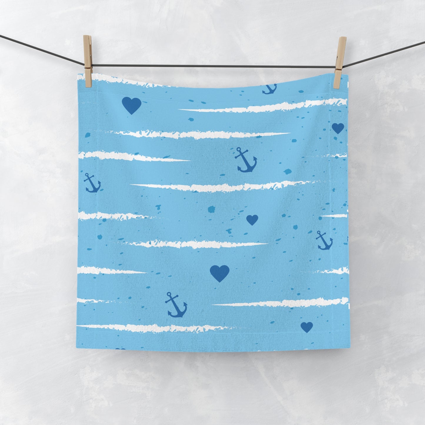 Face Towel - Nautical Design / Sailing