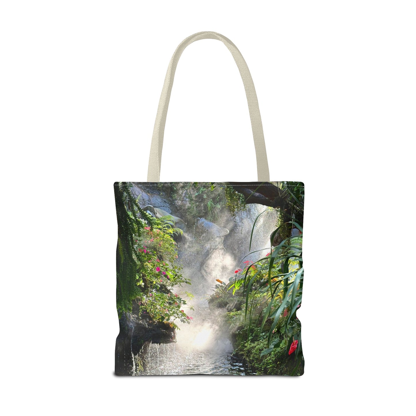 Tropical Misty Rainforest River Tote Bag - 3 Sizes