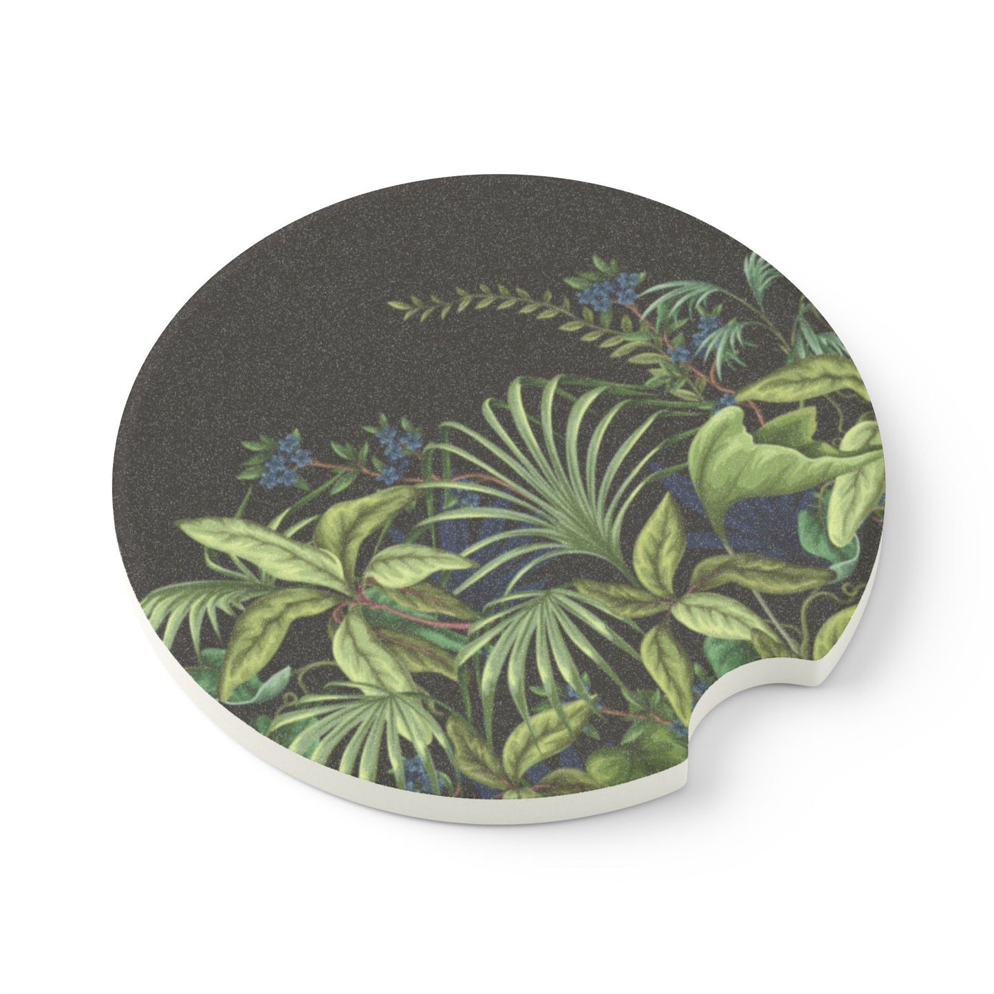 Soapstone Car Coaster - Midnight Jungle