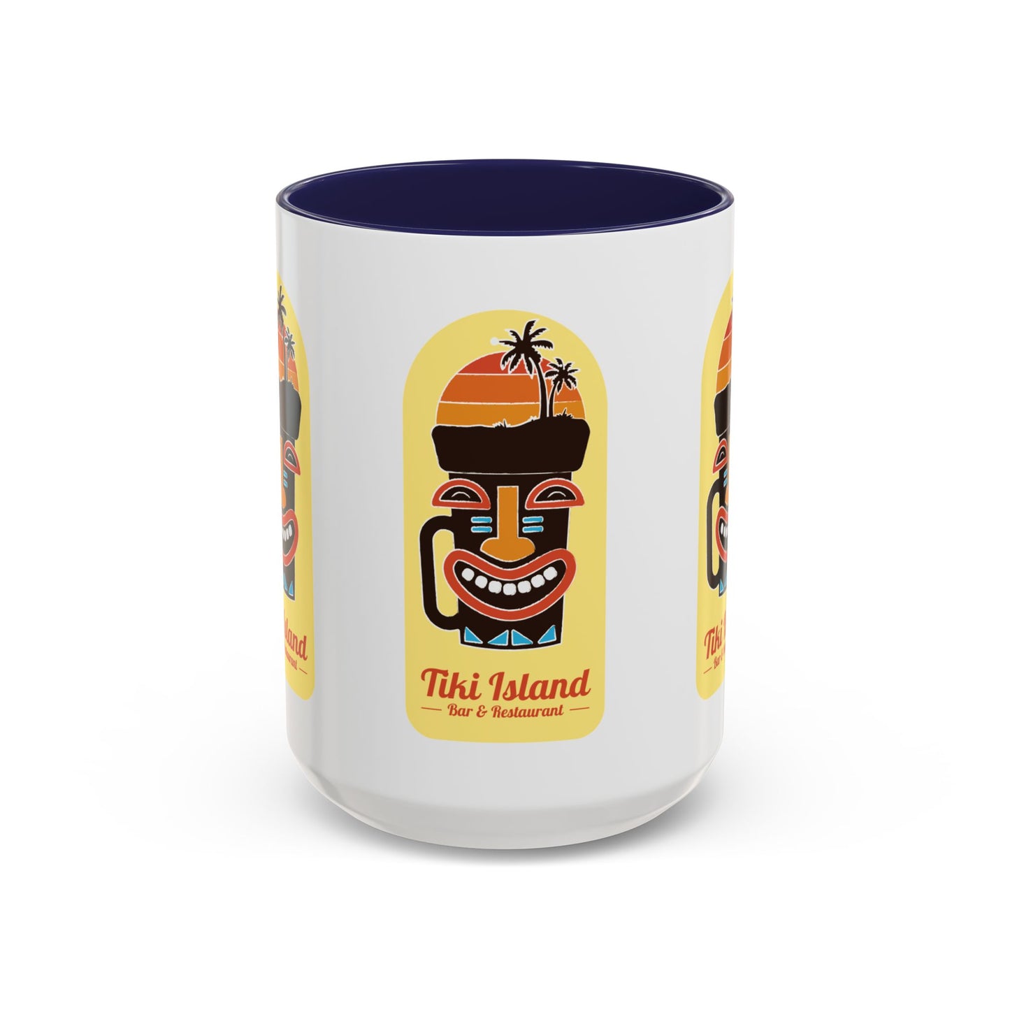 Copy of Tiki Island Accent Coffee Mug, 8 Colors - Fun Tropical Drinkware for Beach Vibes, Yellow