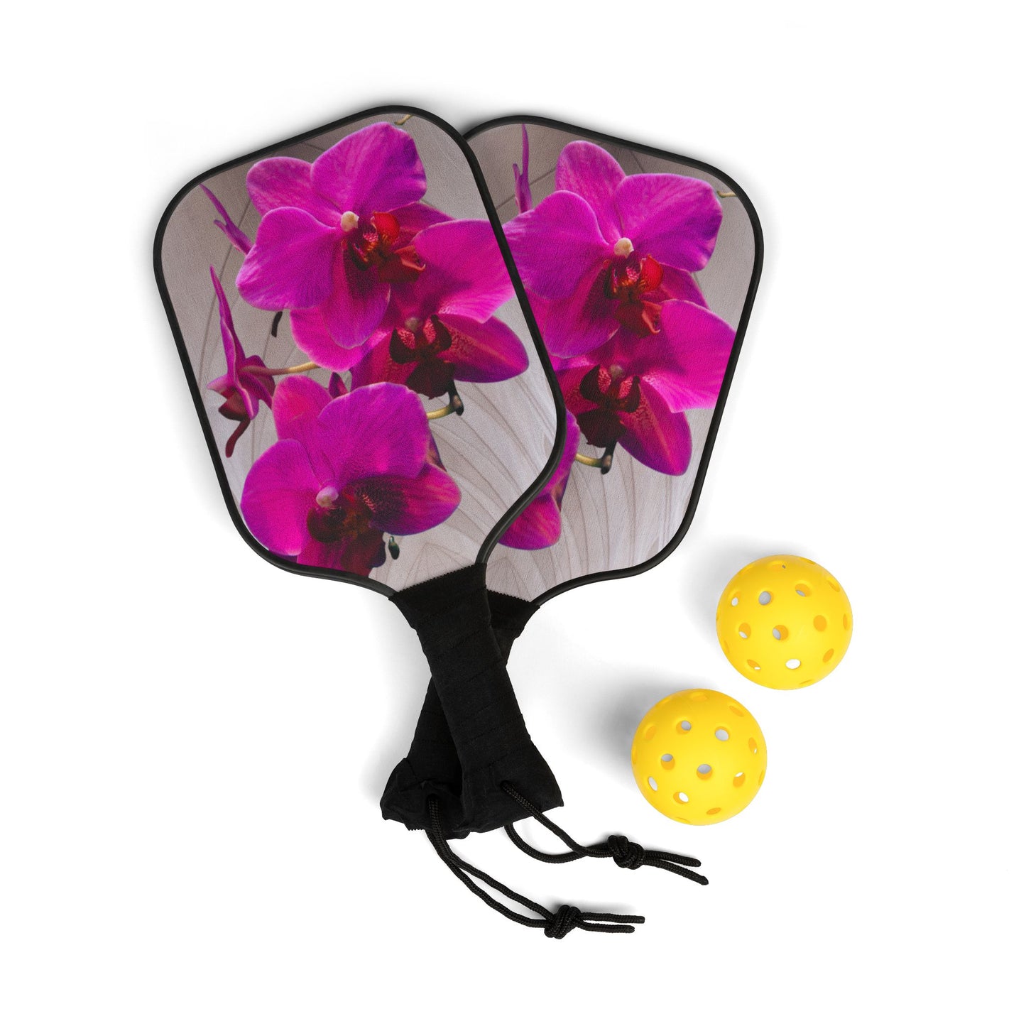 Pickleball Kit - Purple Orchids, Gothic