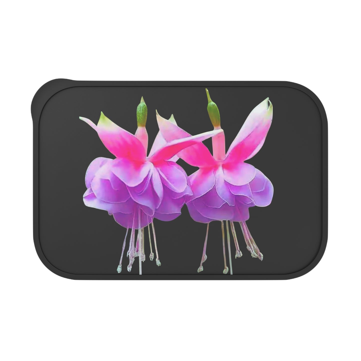 Bento Box with Utensils - Two Fuchsias