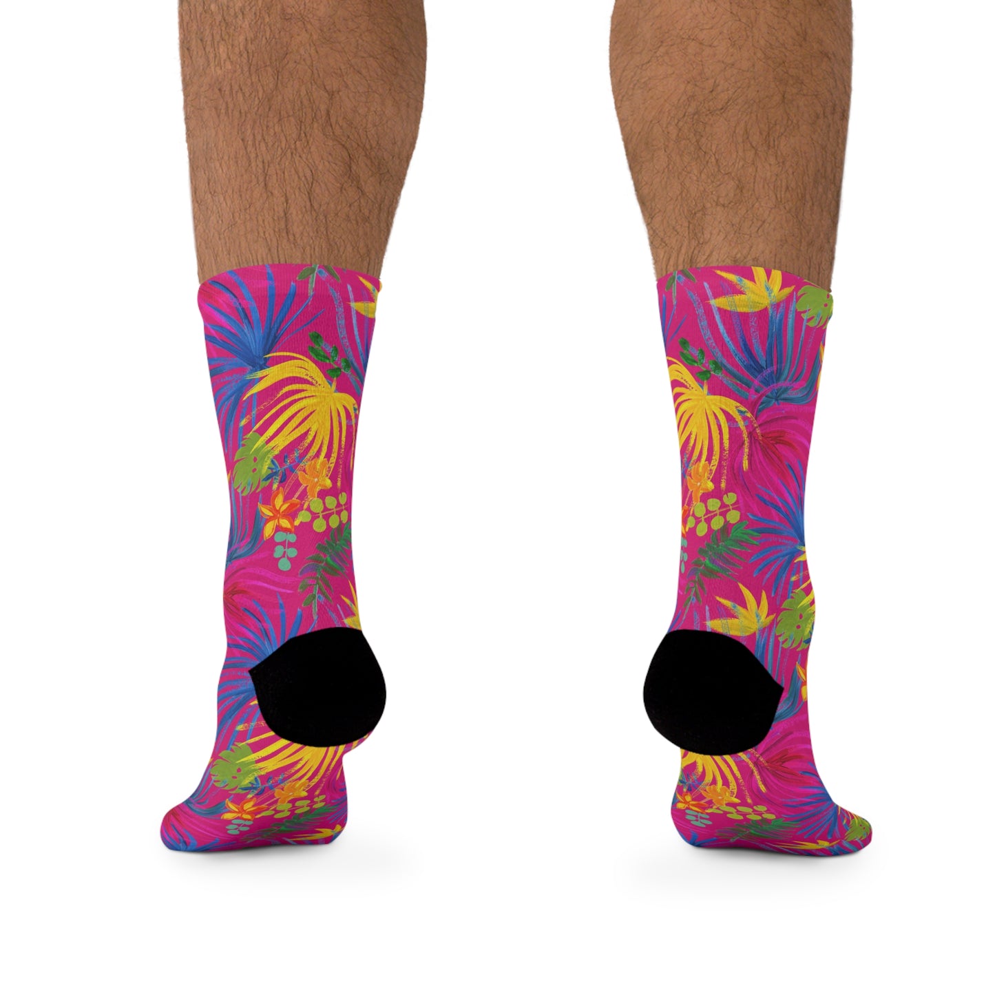 Recycled Poly Socks, Exotic Flora