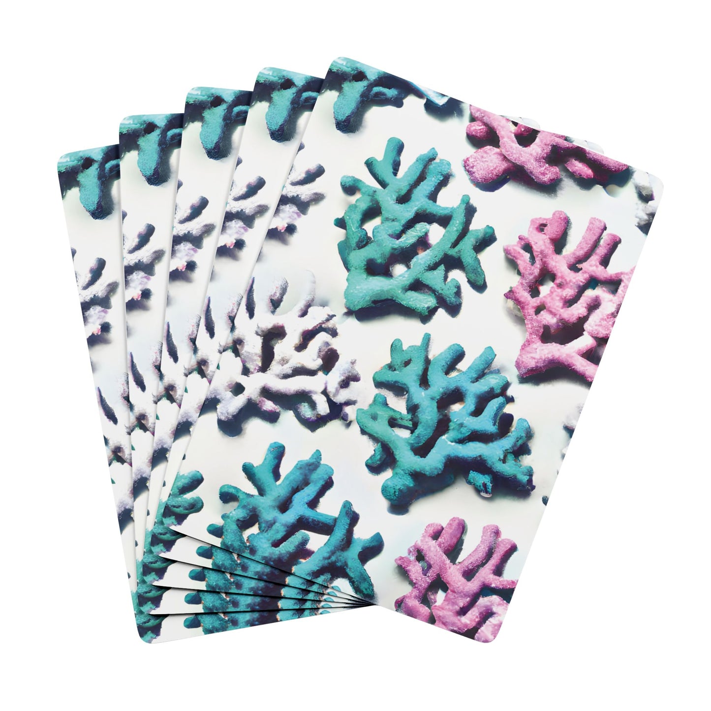 Poker Playing Cards - Corals Pastel