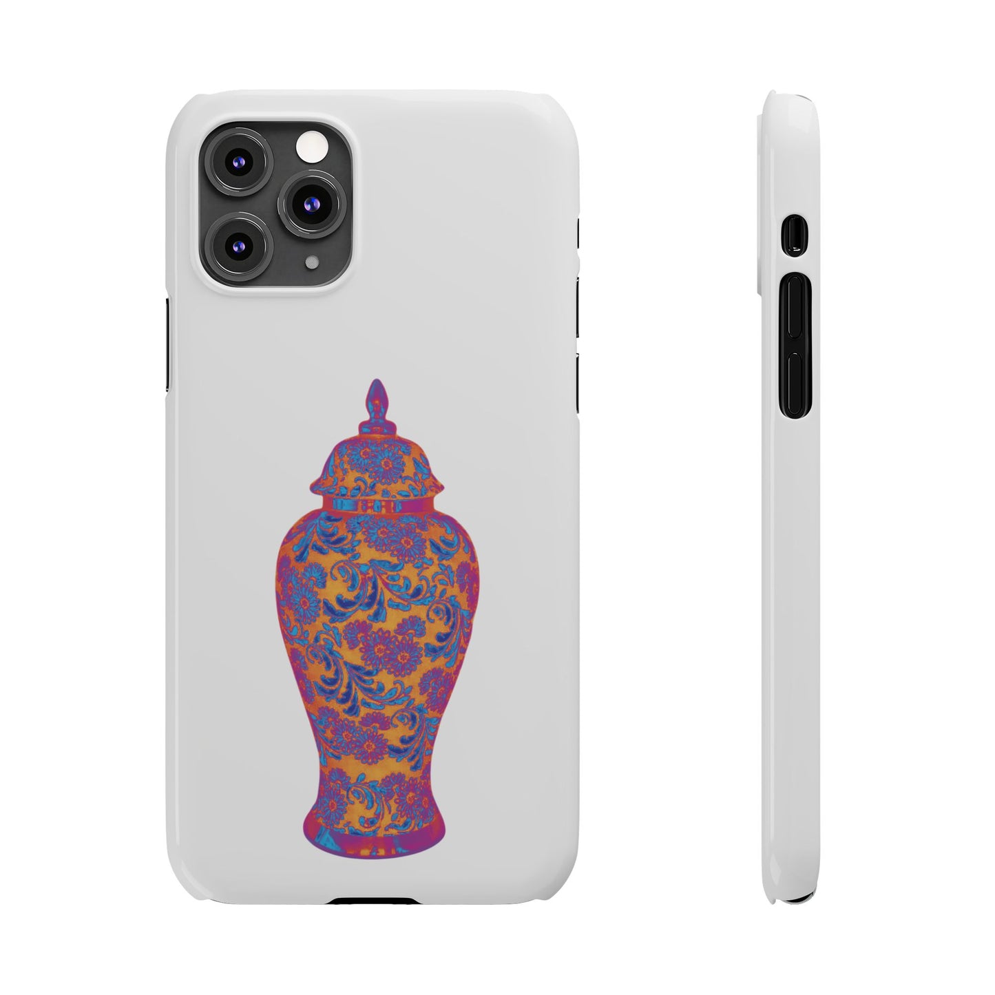 Slim Phone Cases - Heatwave Ginger Jar, white