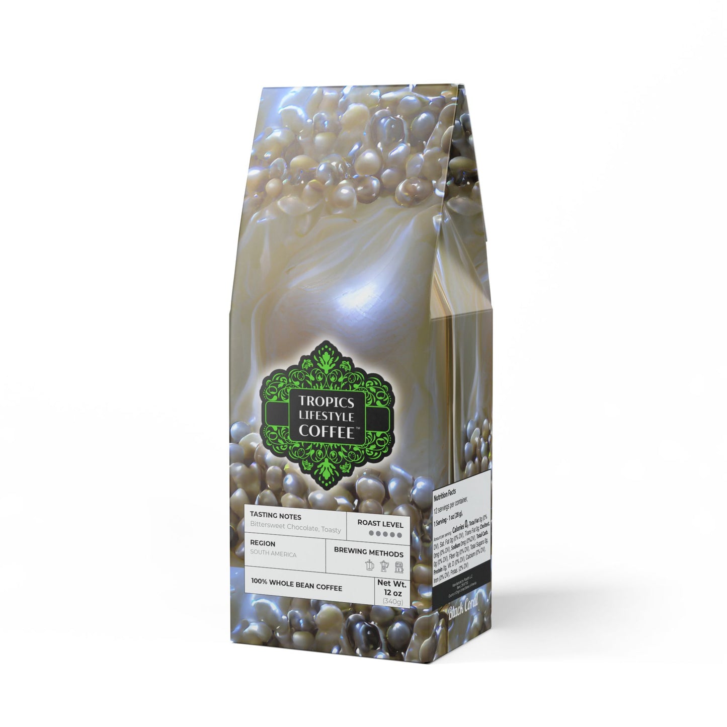 Black Coral Blend™ (Dark French Roast) Specialty Grade Coffee / Natural Pearls Dream